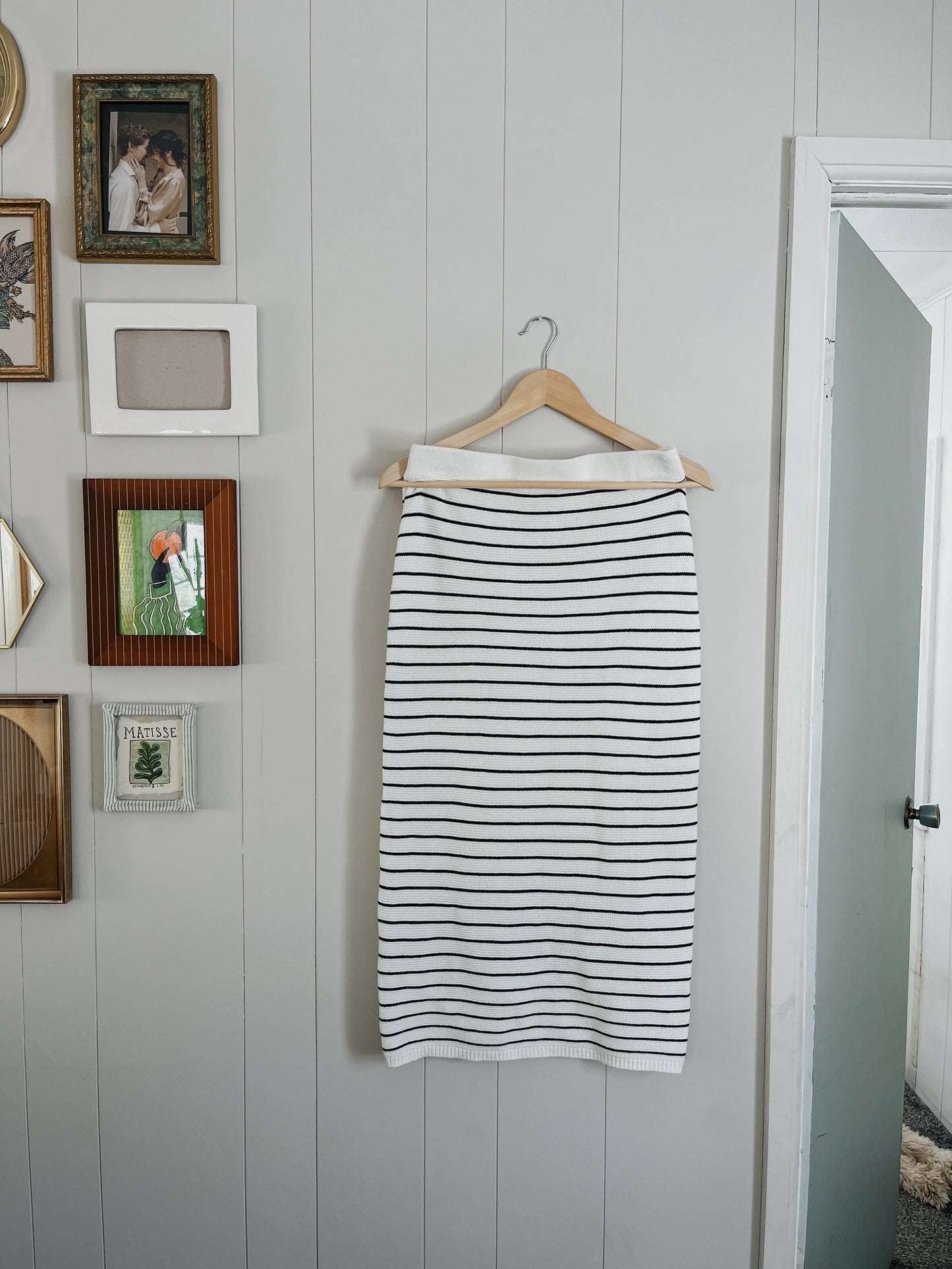 Knit Striped Skirt