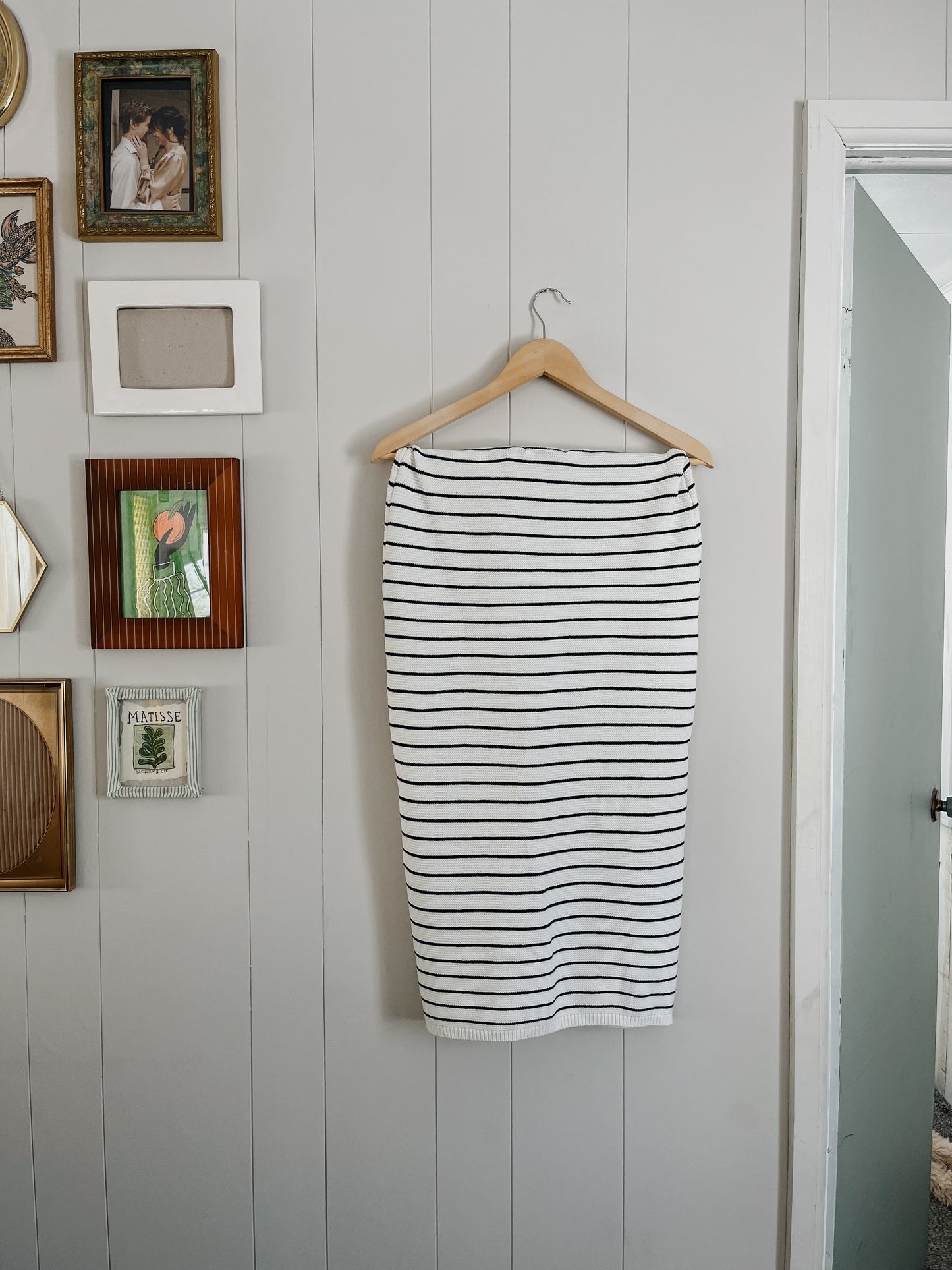 Knit Striped Skirt