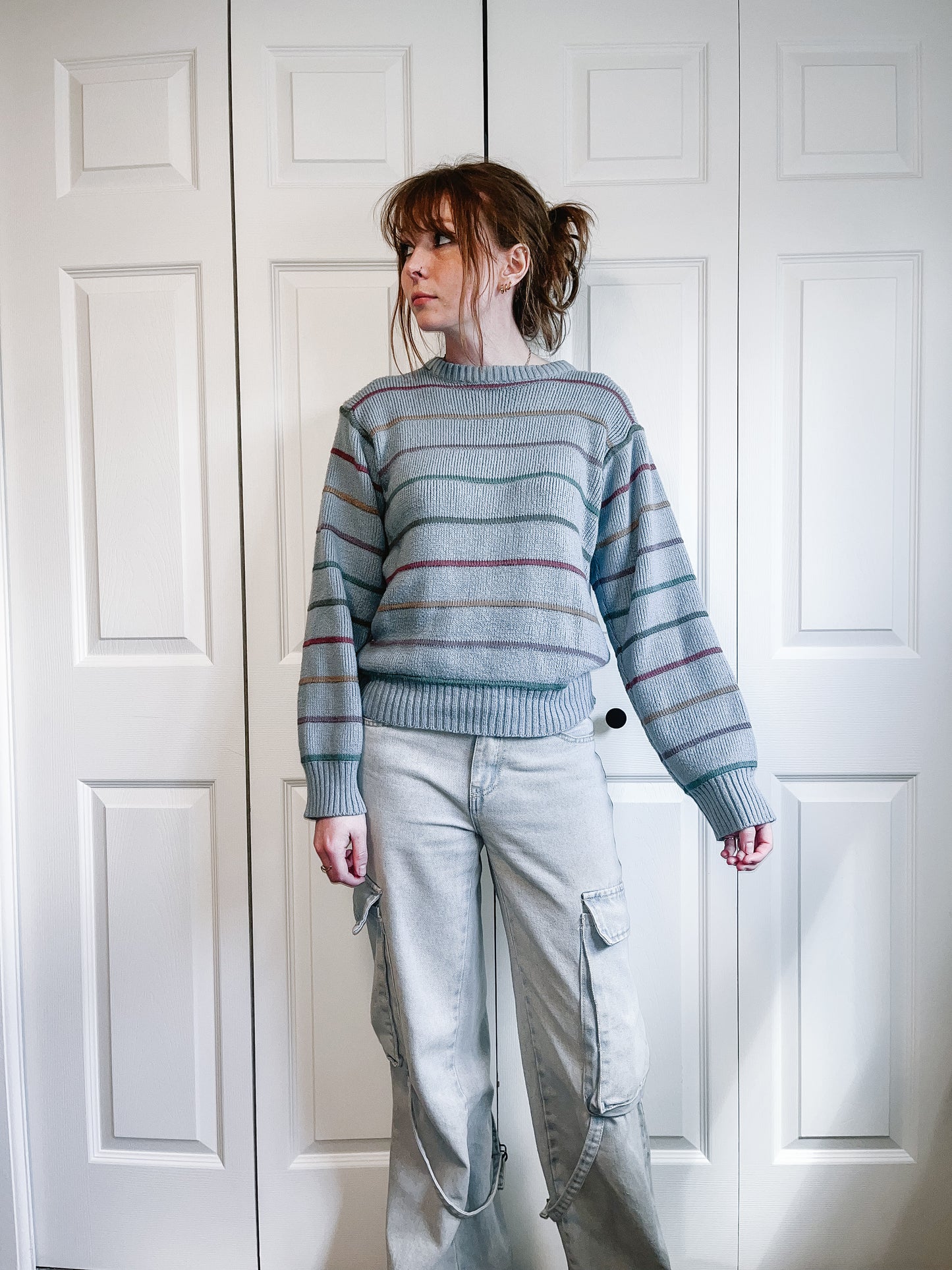 Blue striped Sweater