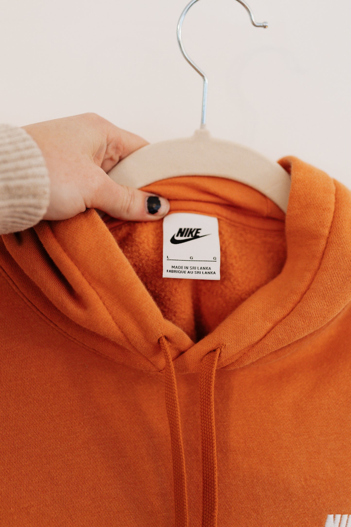 Orange Nike flower hoodie