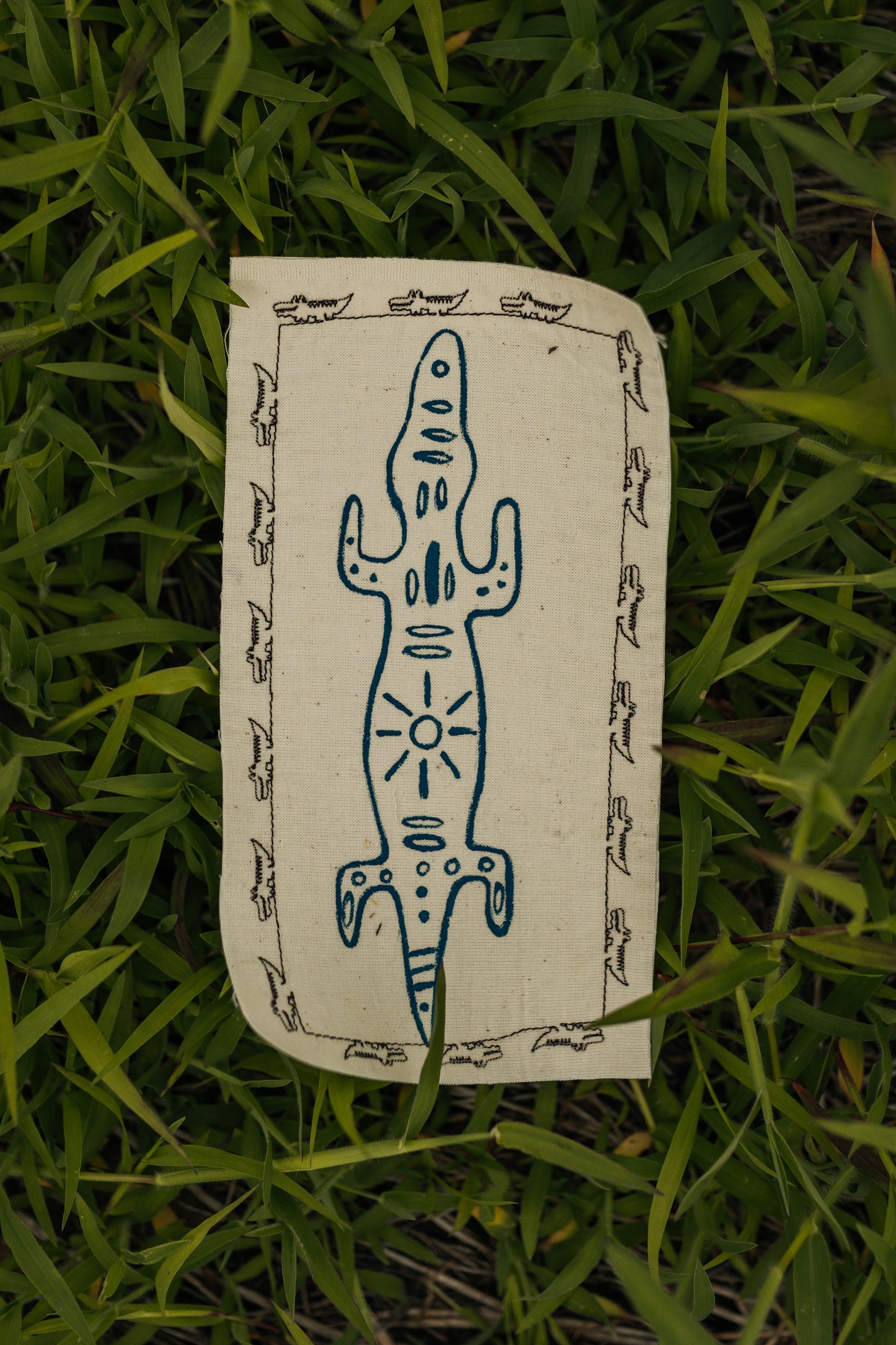 Blue Alligator Patch