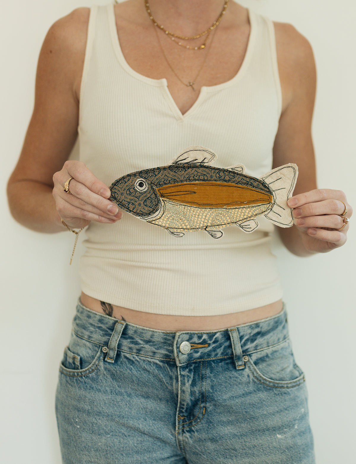Blue & Yellow Fish Patch