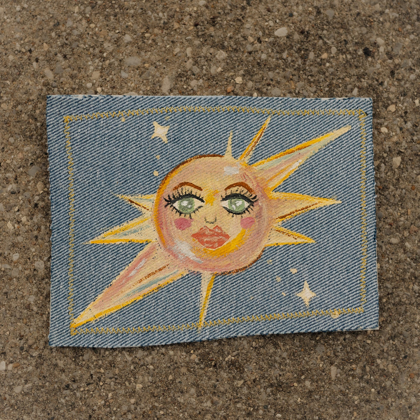 Pink Sun Burst Patch