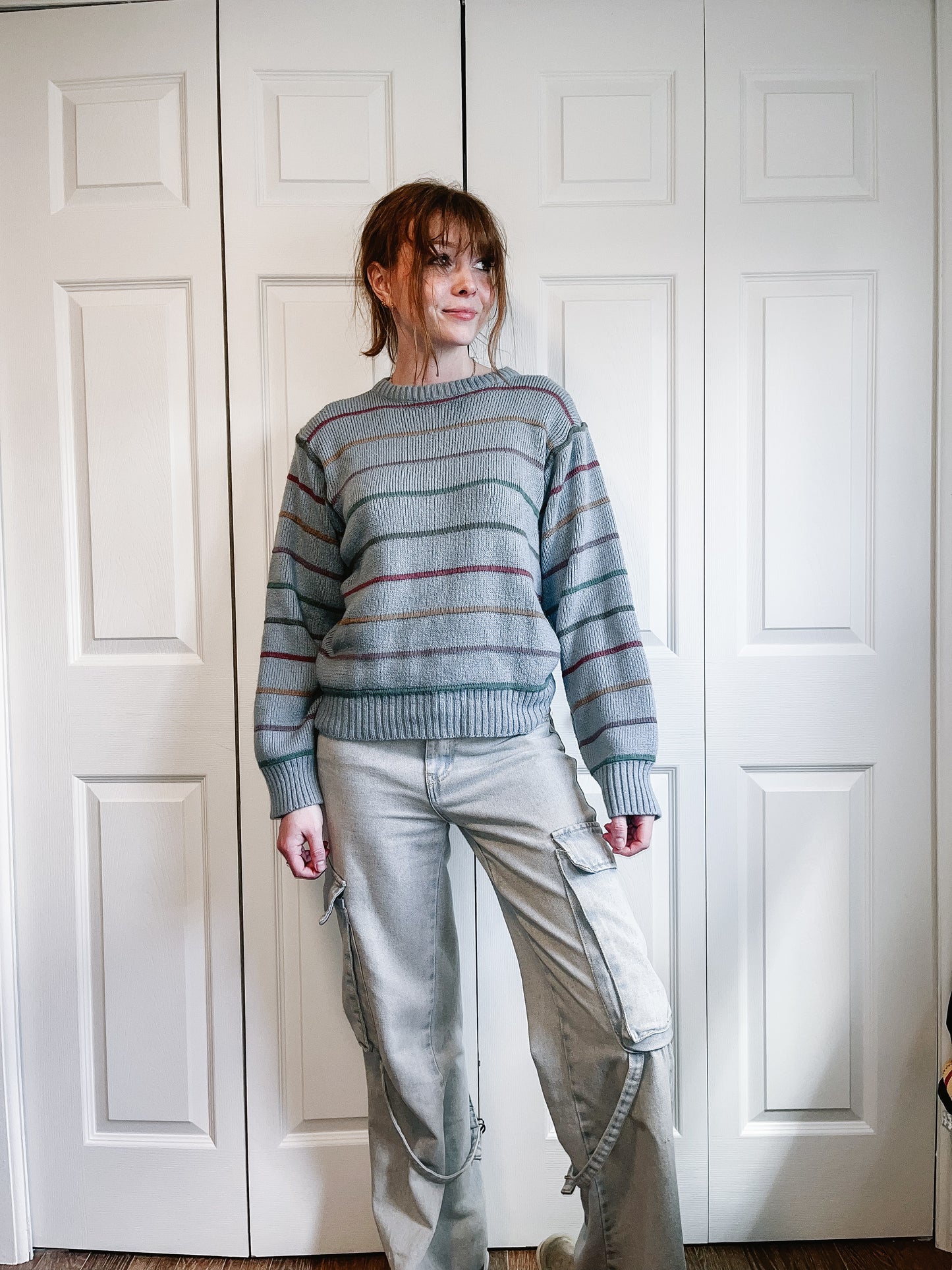 Blue striped Sweater