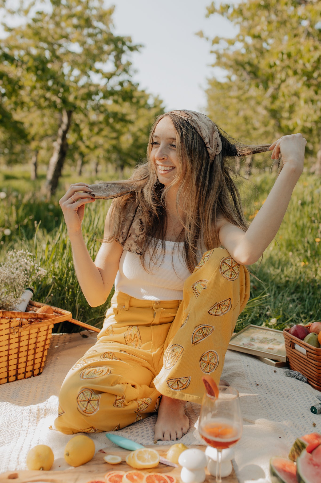 Mocha Grapes Scarf