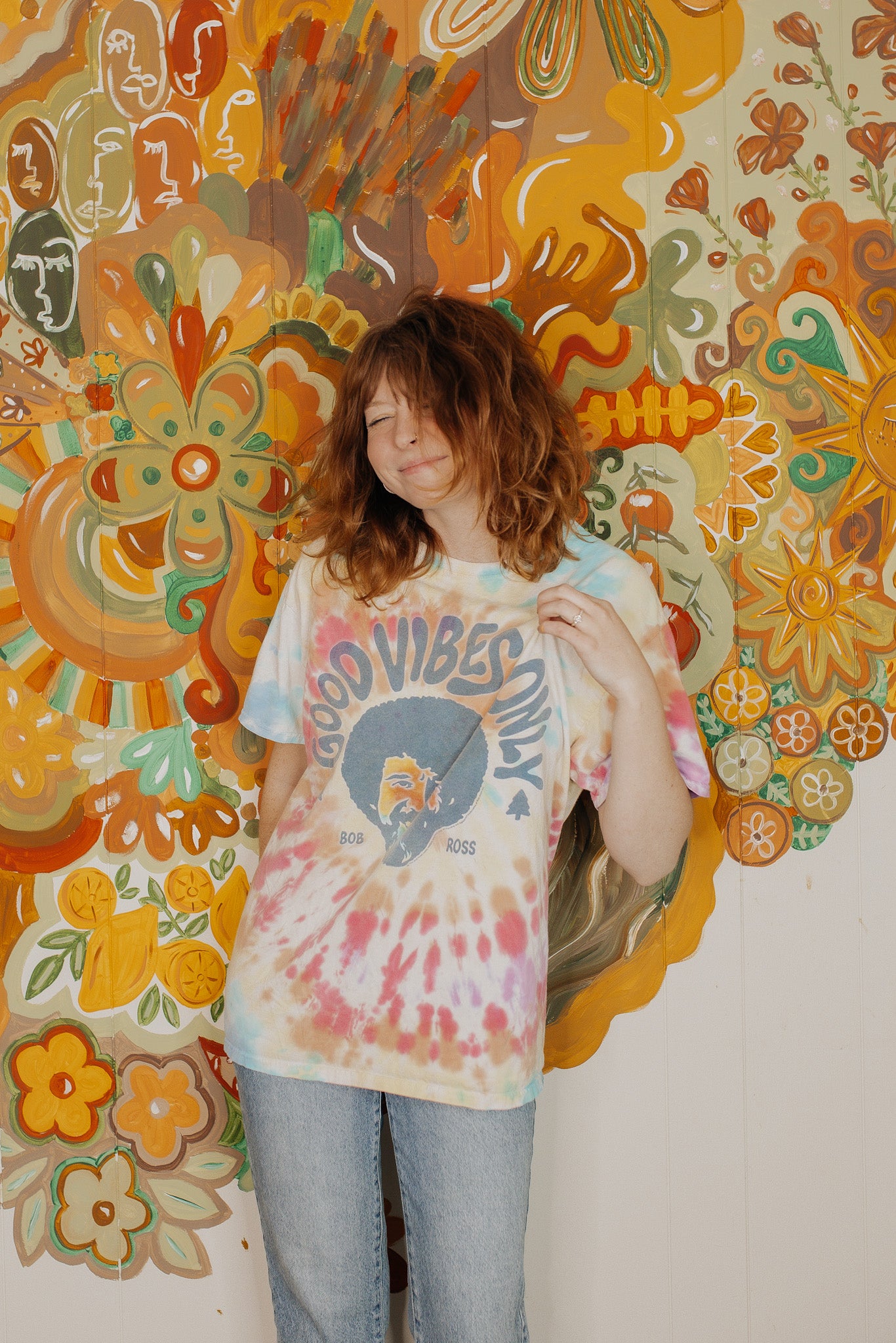 Bob Ross Tie Dye Tee