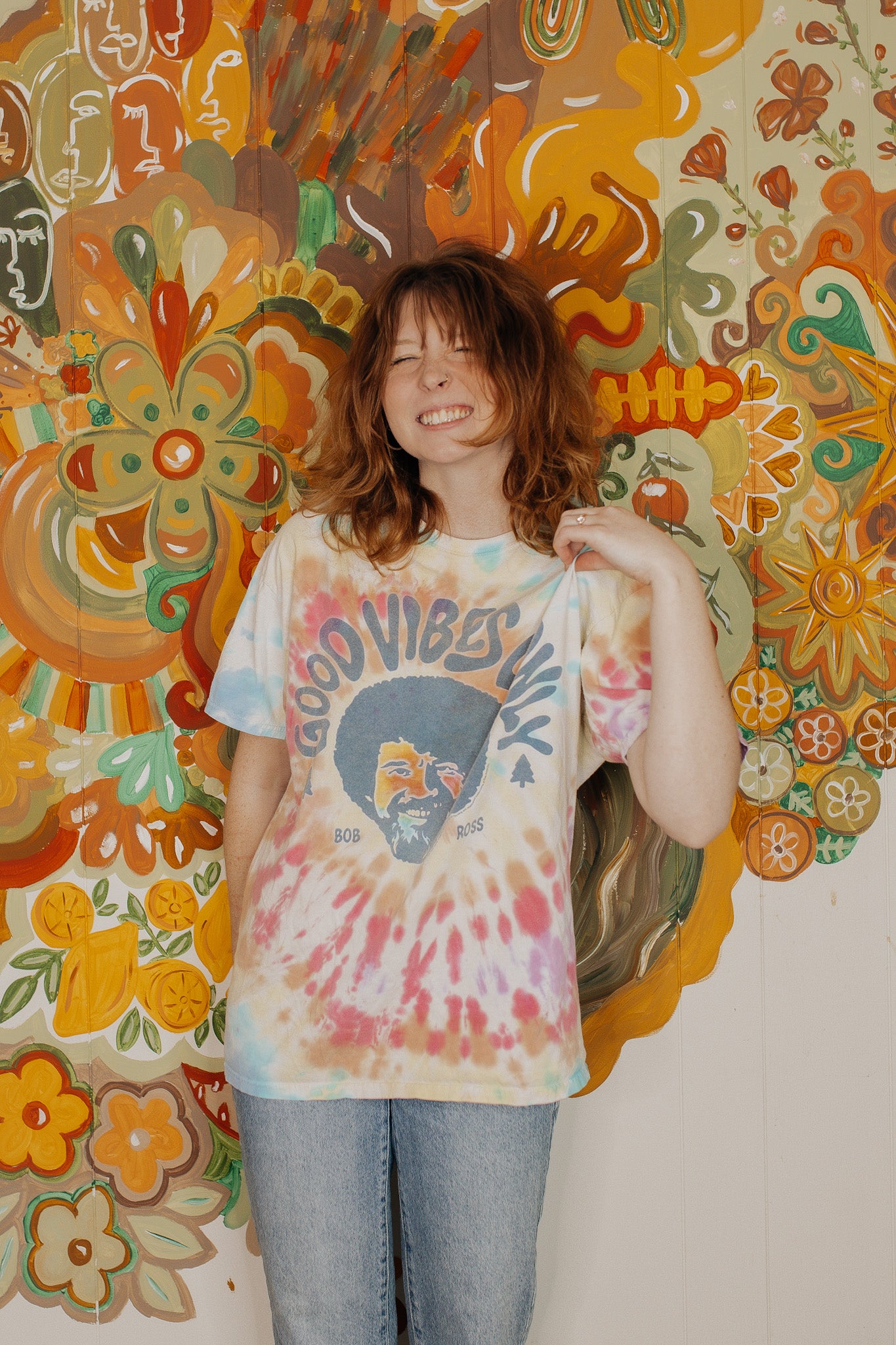 Bob Ross Tie Dye Tee