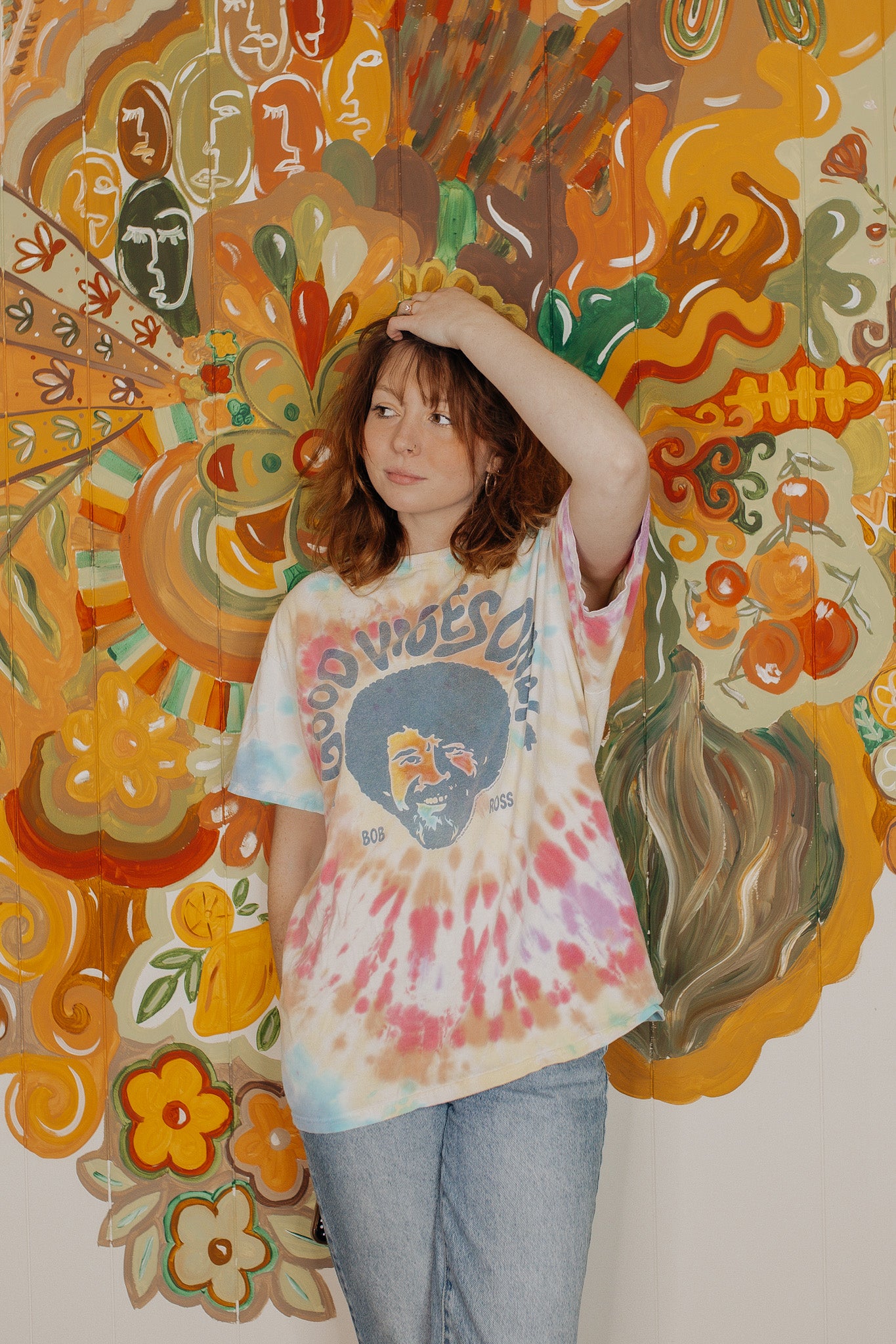 Bob Ross Tie Dye Tee