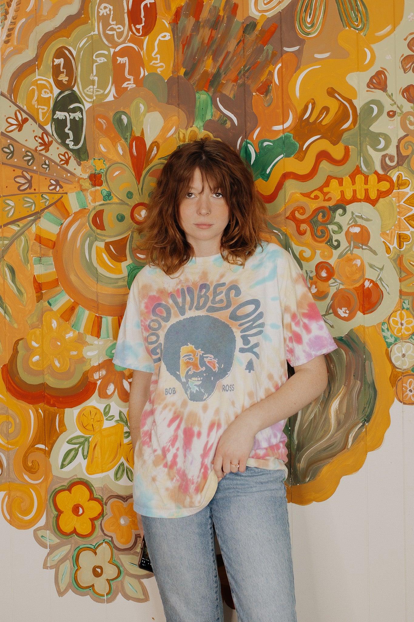 Bob Ross Tie Dye Tee