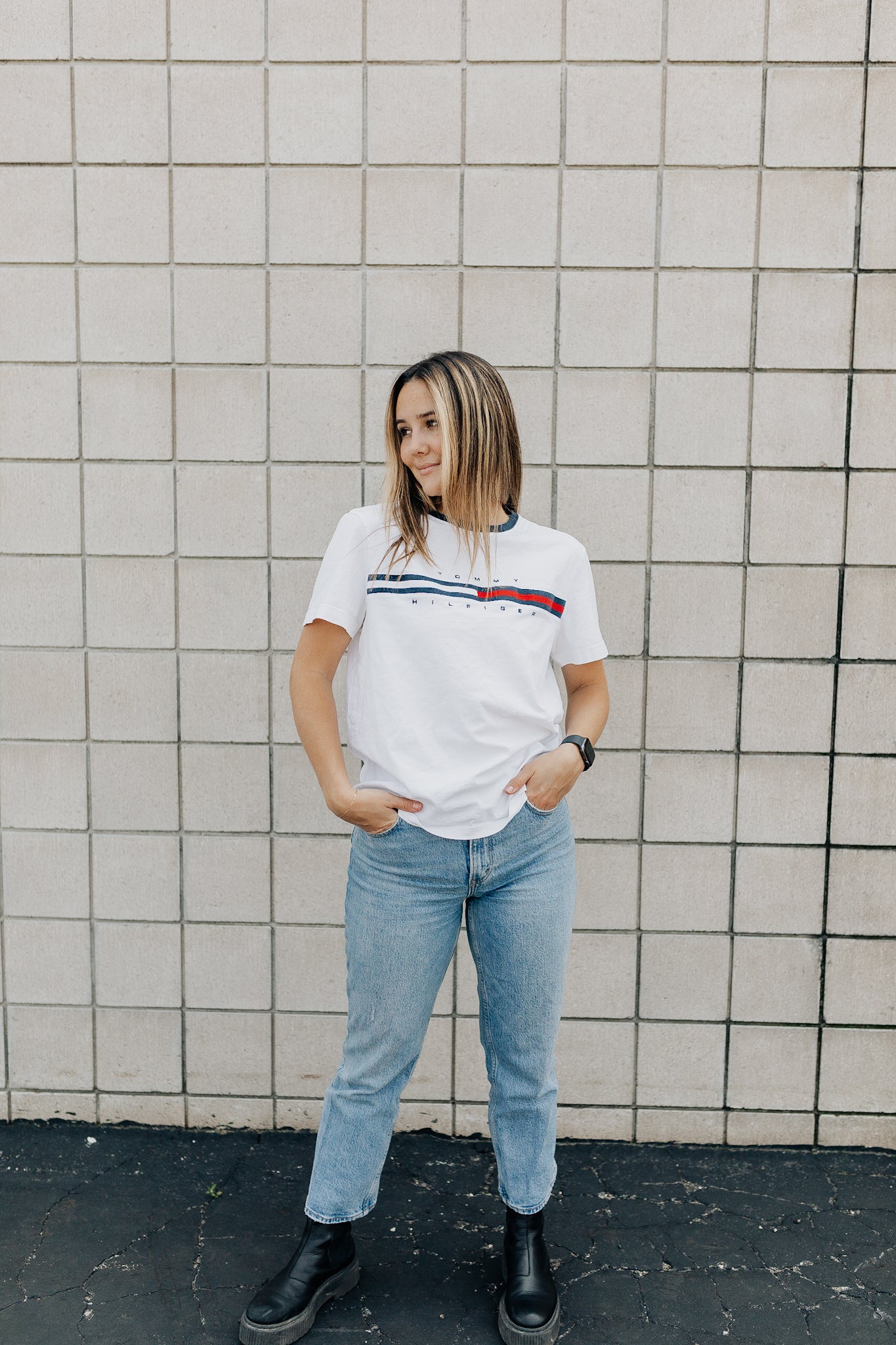 White Tommy Tee