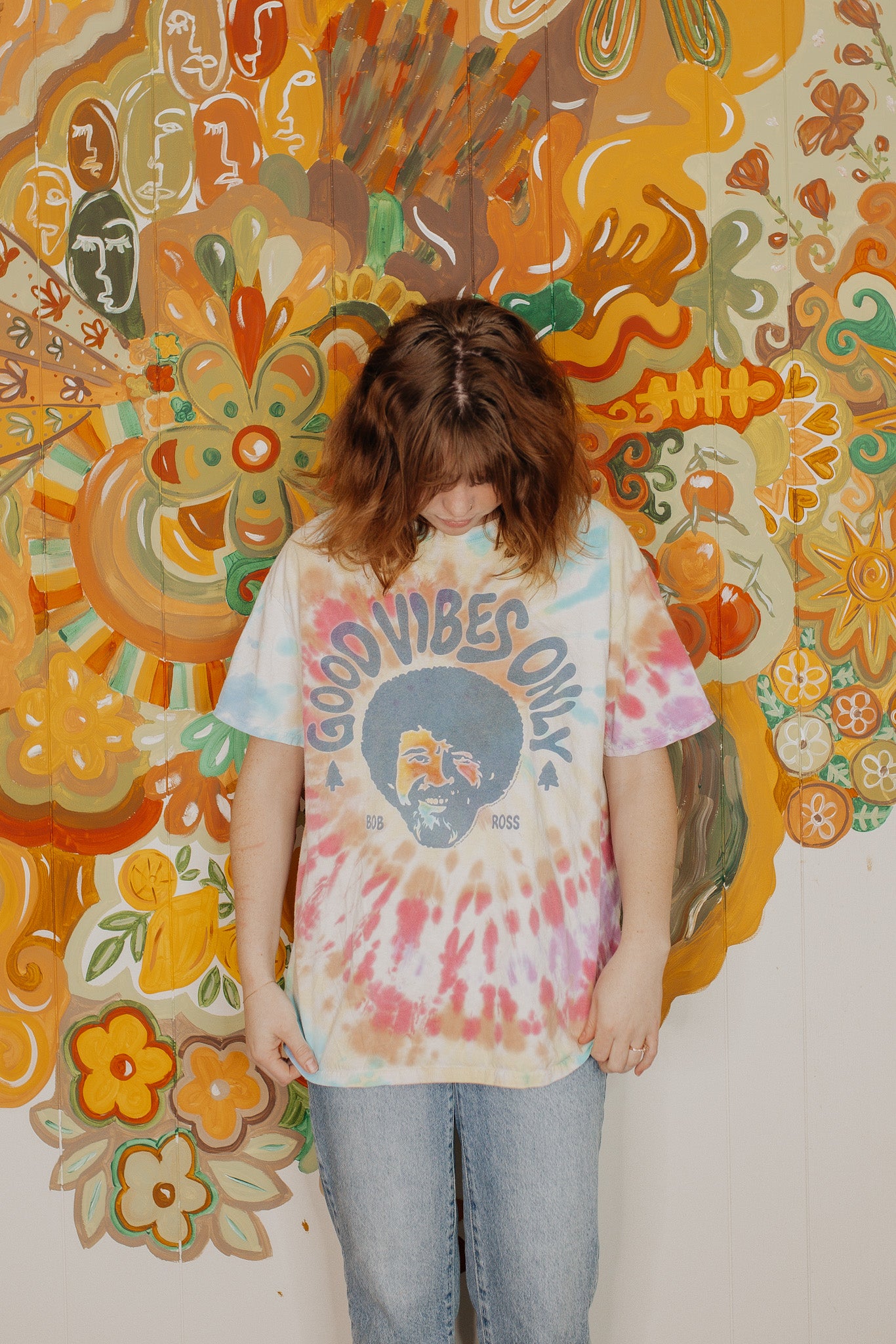 Bob Ross Tie Dye Tee