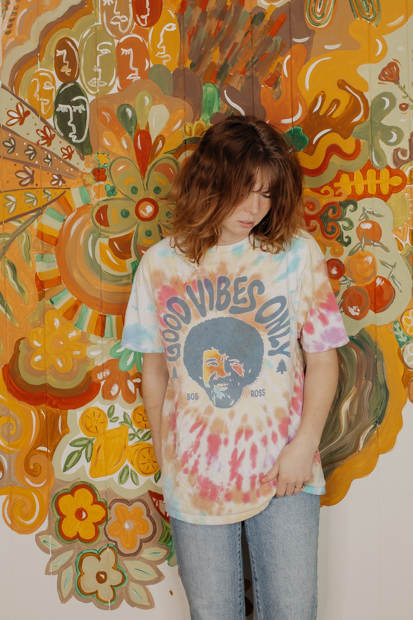 Bob Ross Tie Dye Tee