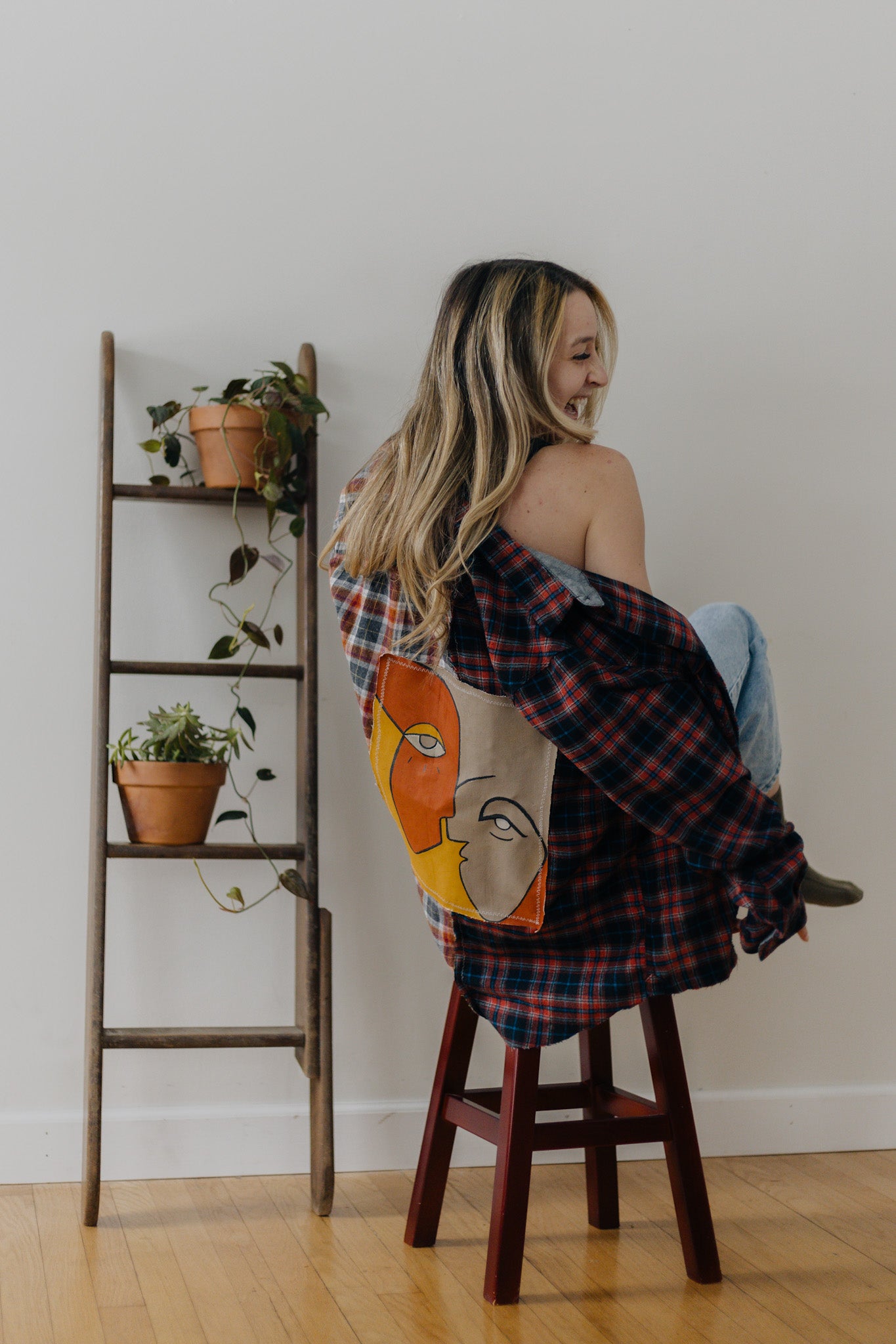 Modern Face Flannel