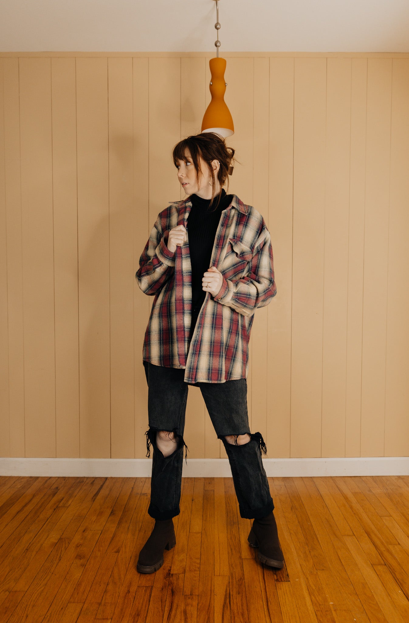 Pink Flower Flannel