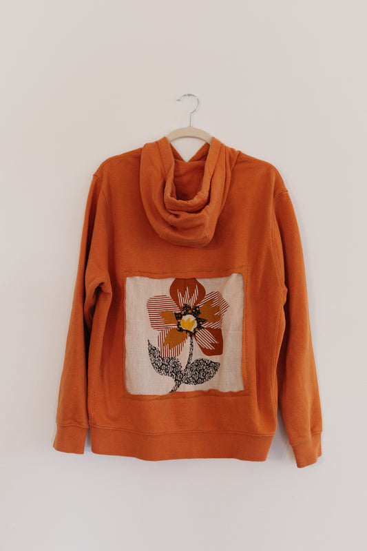 Orange Nike flower hoodie