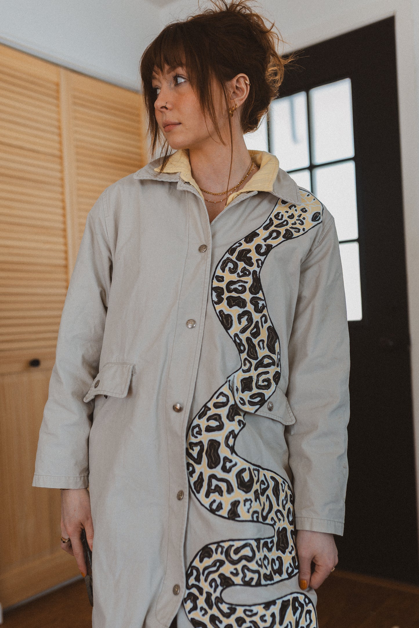 Snake Trench Coat