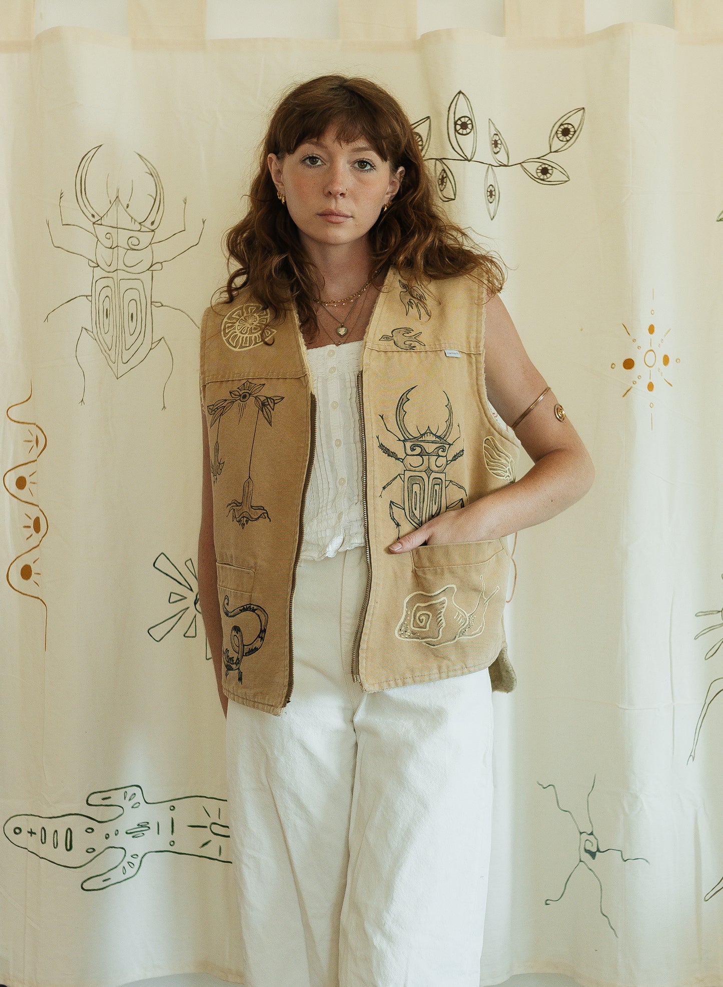 Carhartt vest - Earth in Outlines
