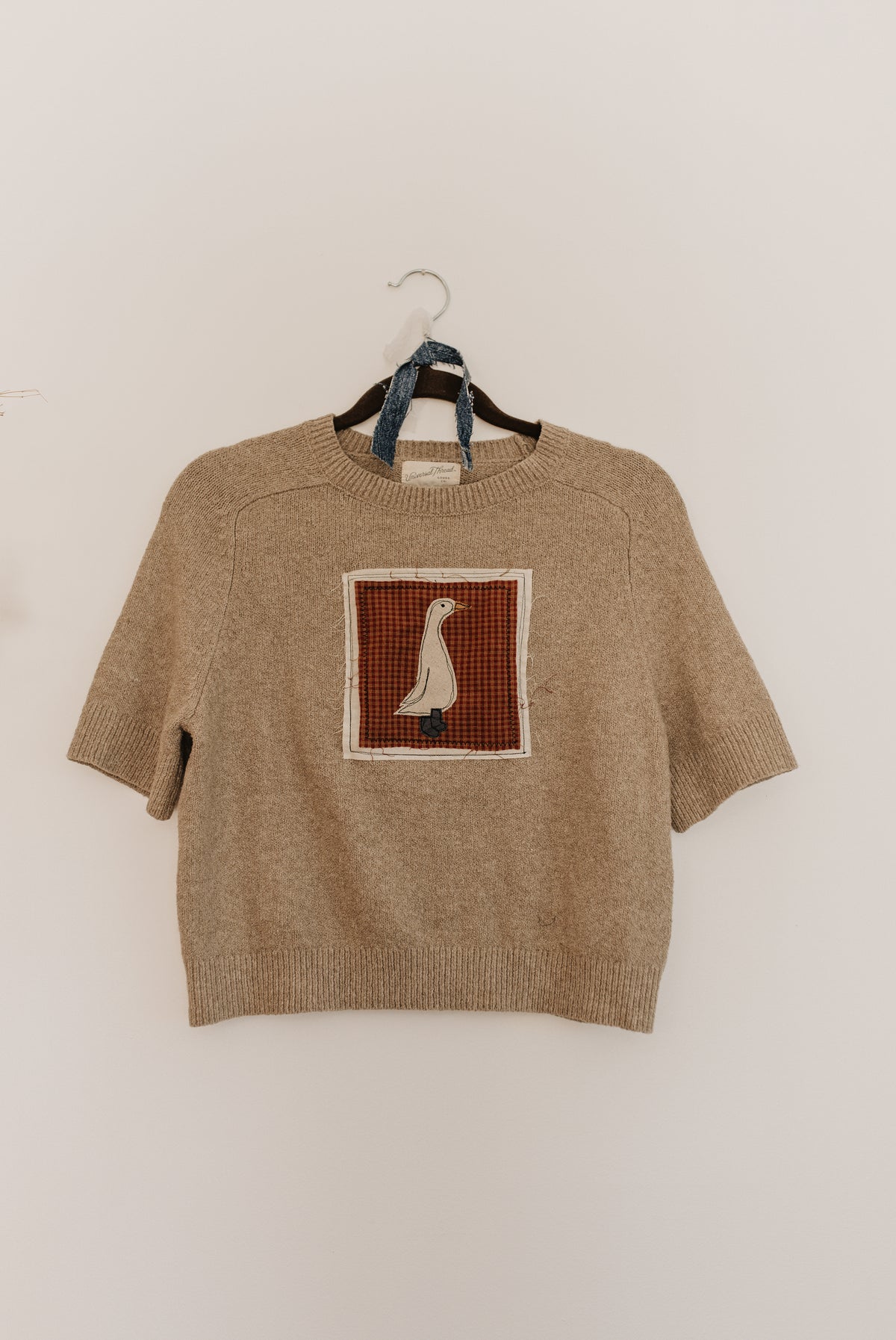 Goose Patched Tan Sweater