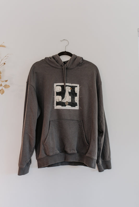 Goose Patched Grey Hoodie