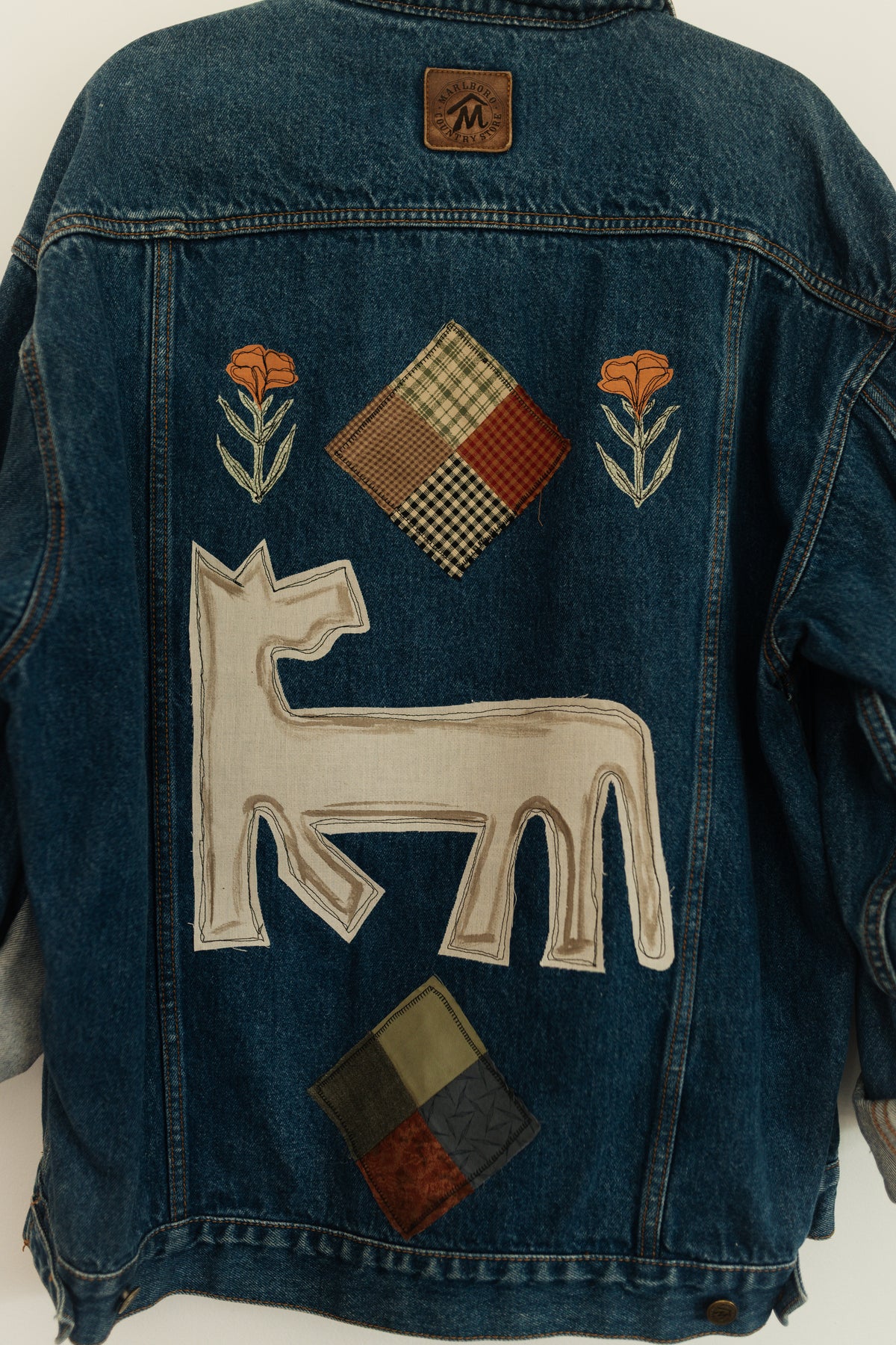 Horse Patched Jean Jacket