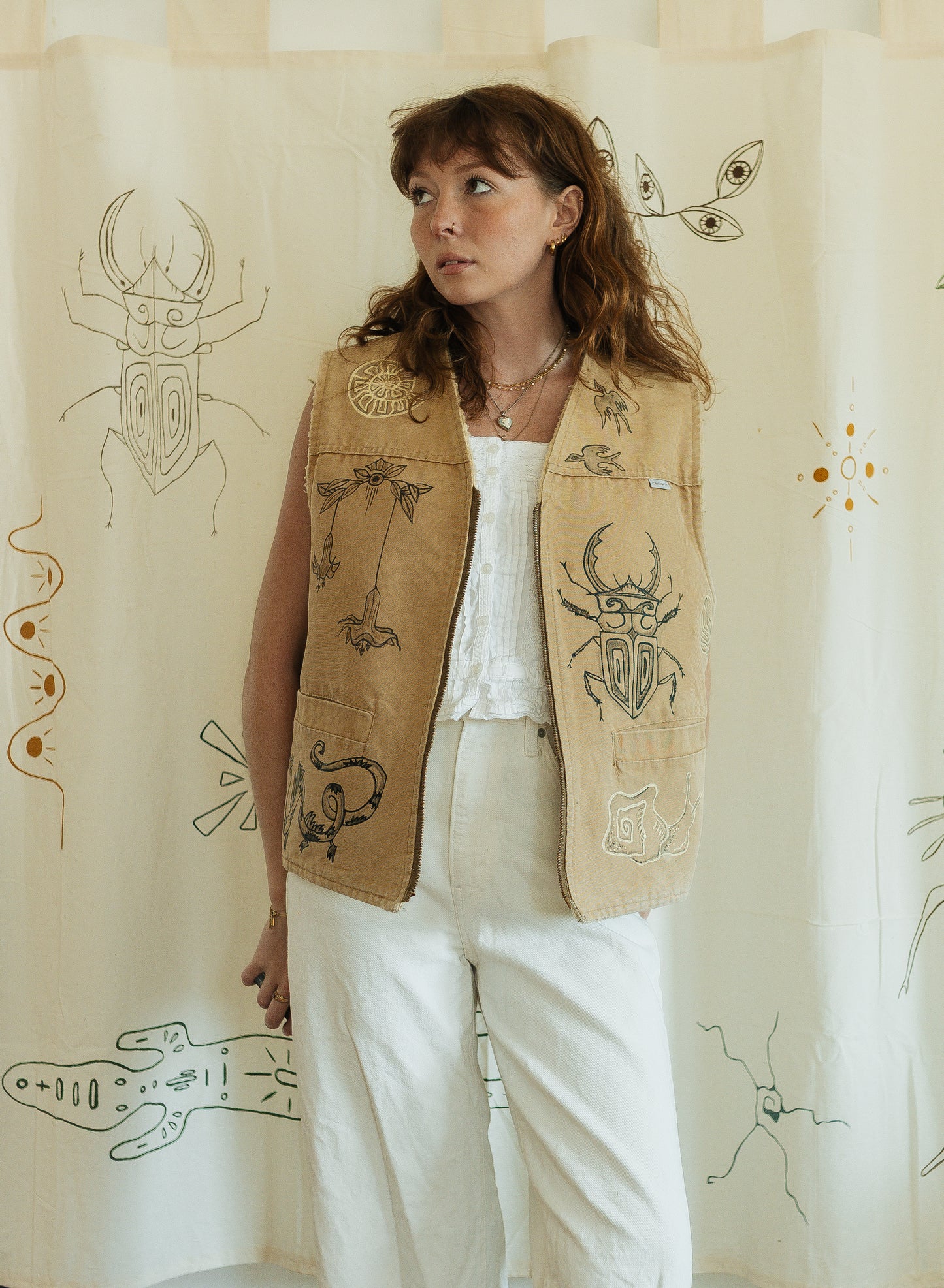 Carhartt vest - Earth in Outlines