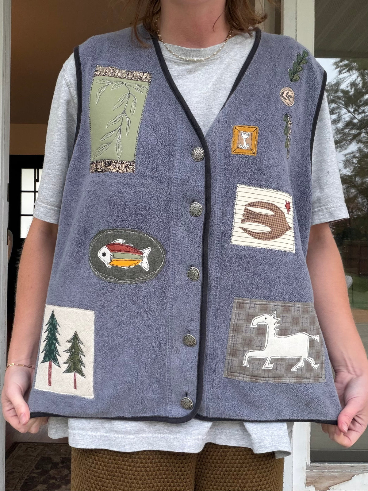 Patchwork vest