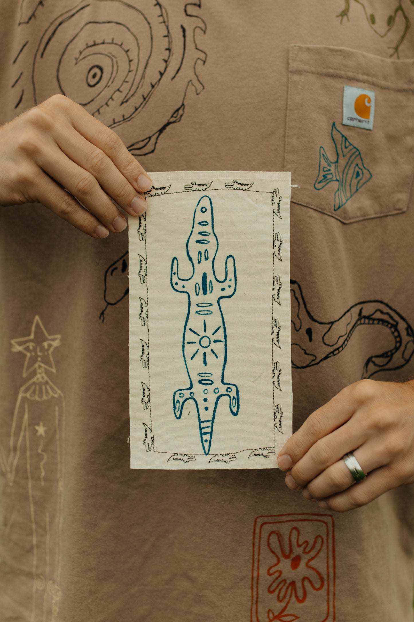 Blue Alligator Patch