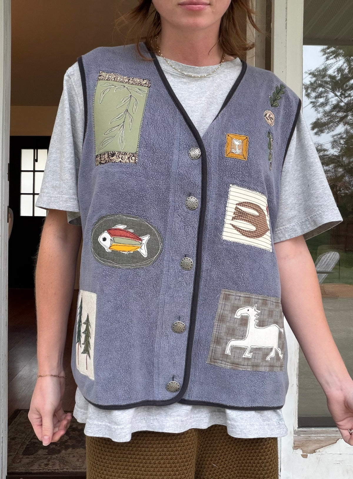 Patchwork vest