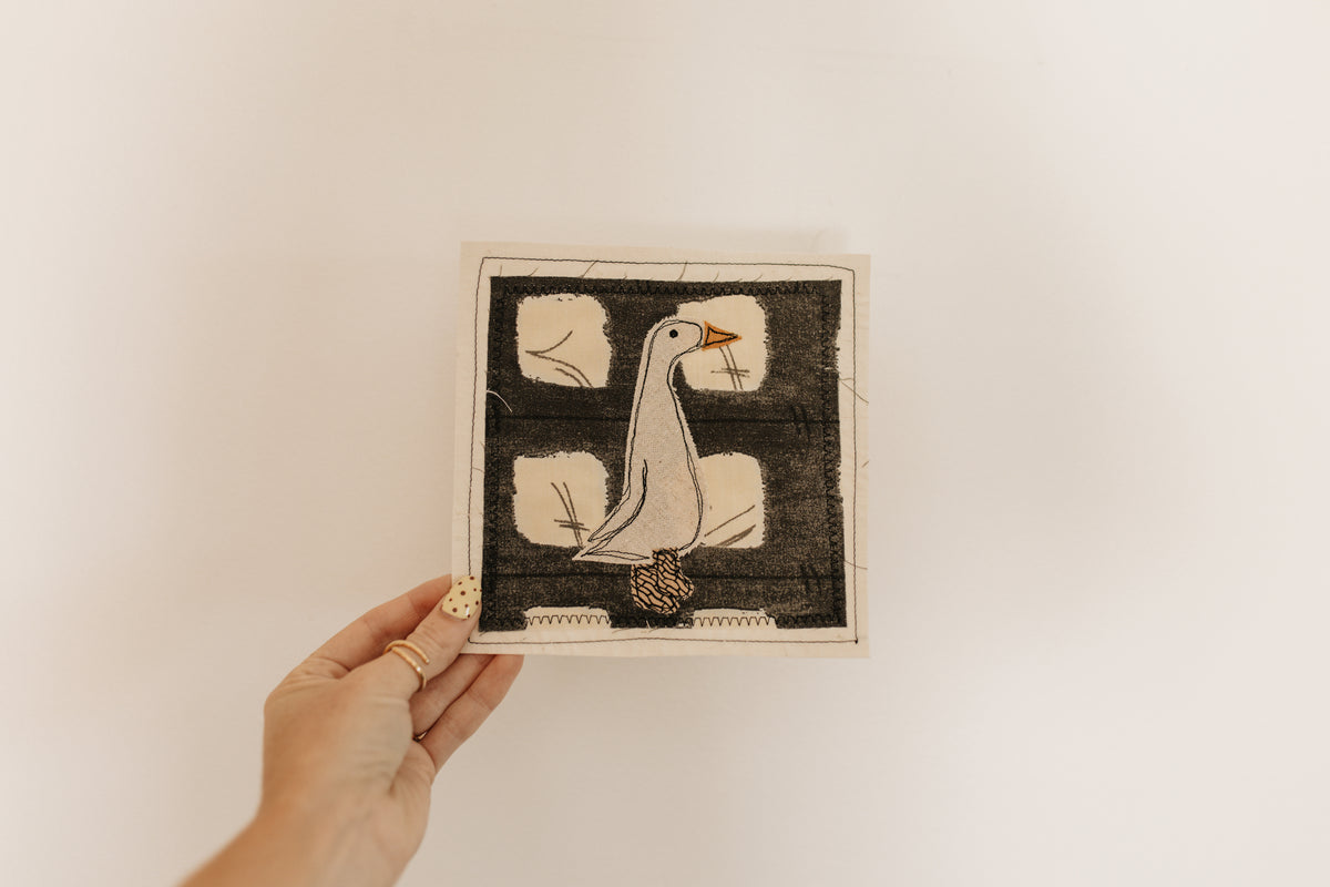 A Goose in Tan Boots Patch