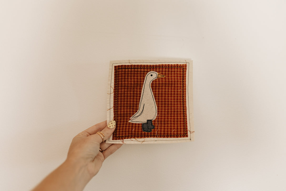 A Goose in Blue Boots Patch
