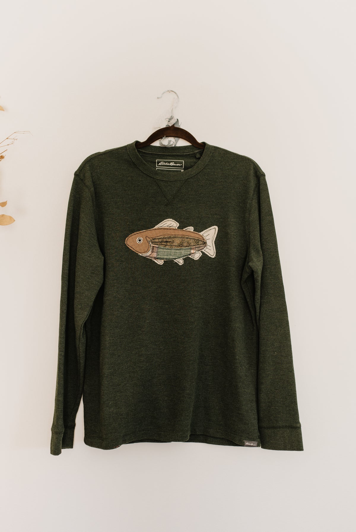 Fish Patched Green Long Sleeve