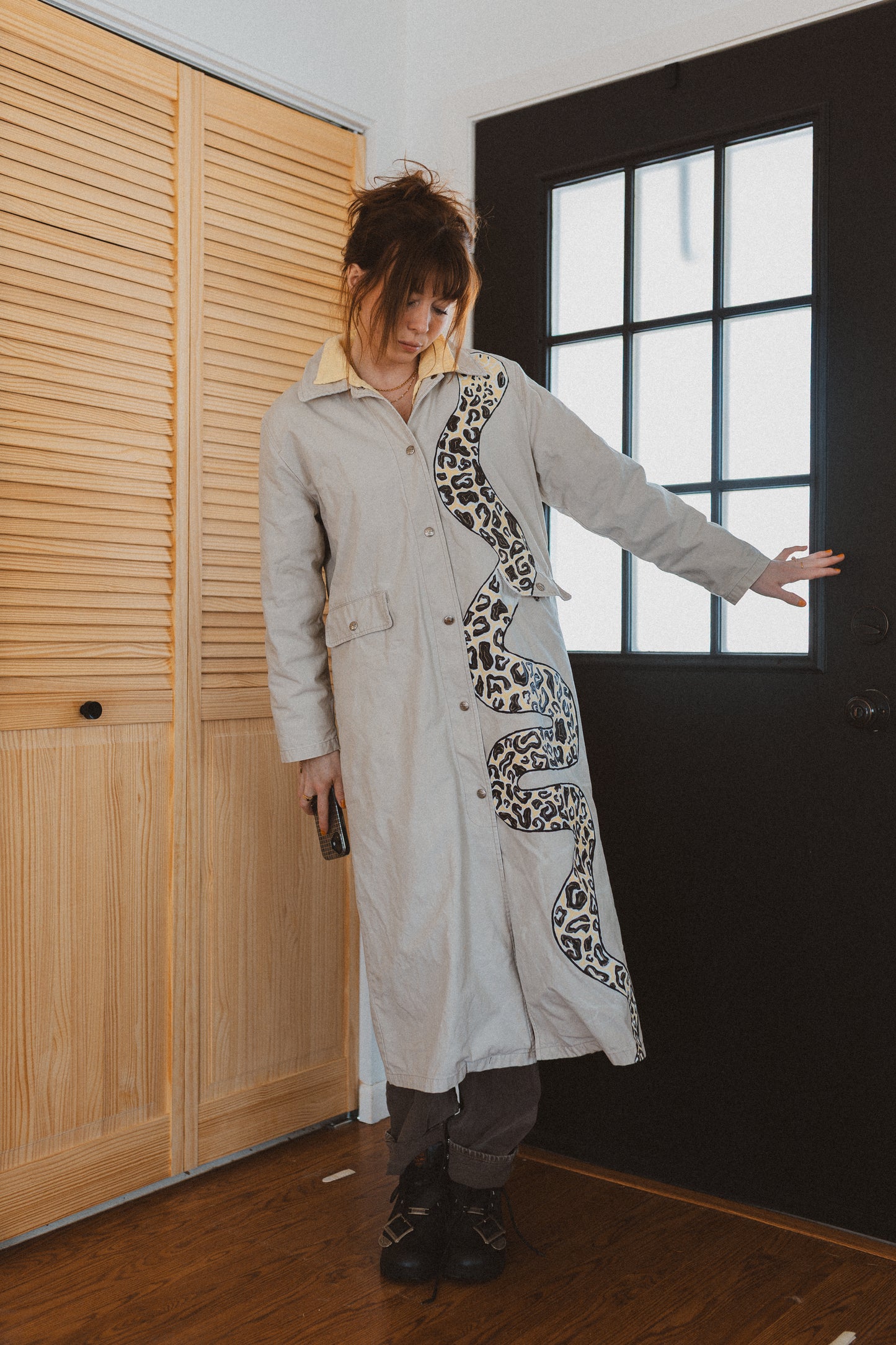 Snake Trench Coat