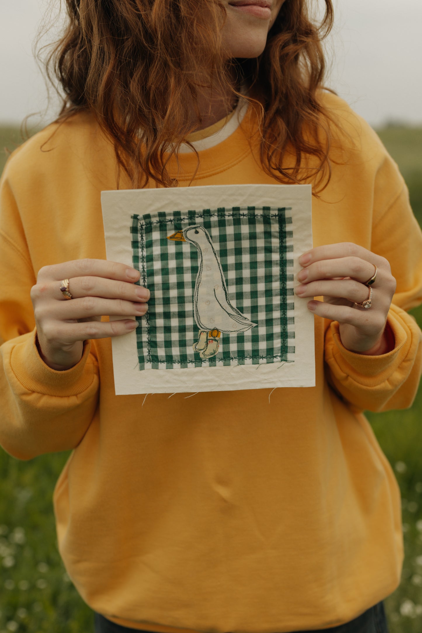 Goose in yellow boots patch