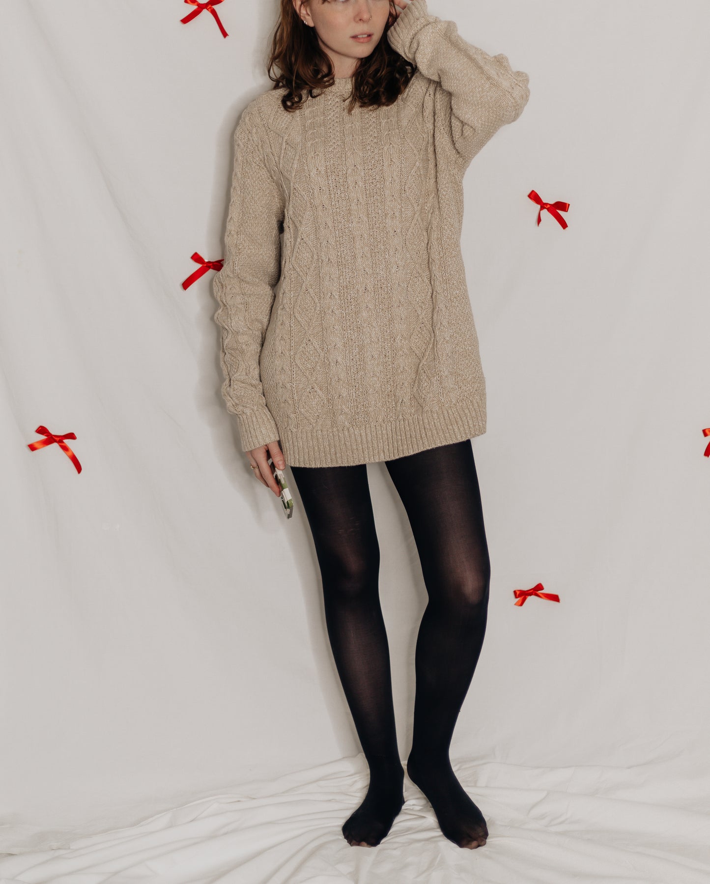 Tan Sweater Dress