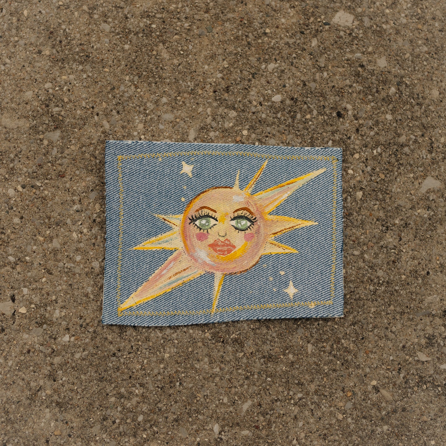 Pink Sun Burst Patch