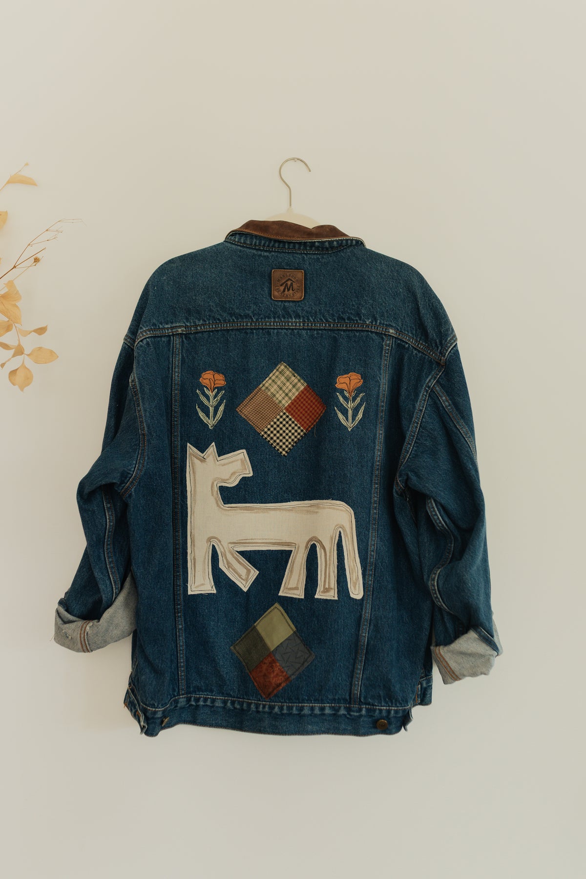 Horse Patched Jean Jacket
