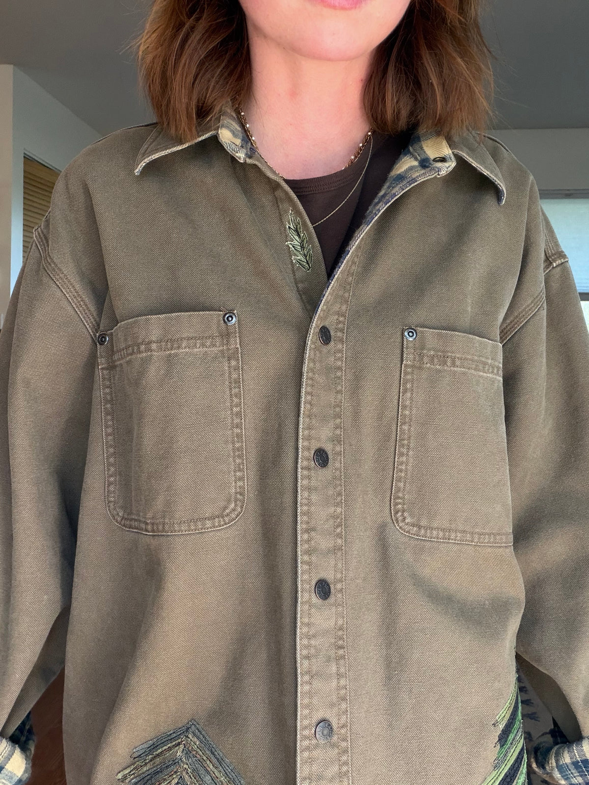 Pine tree & sheep jacket