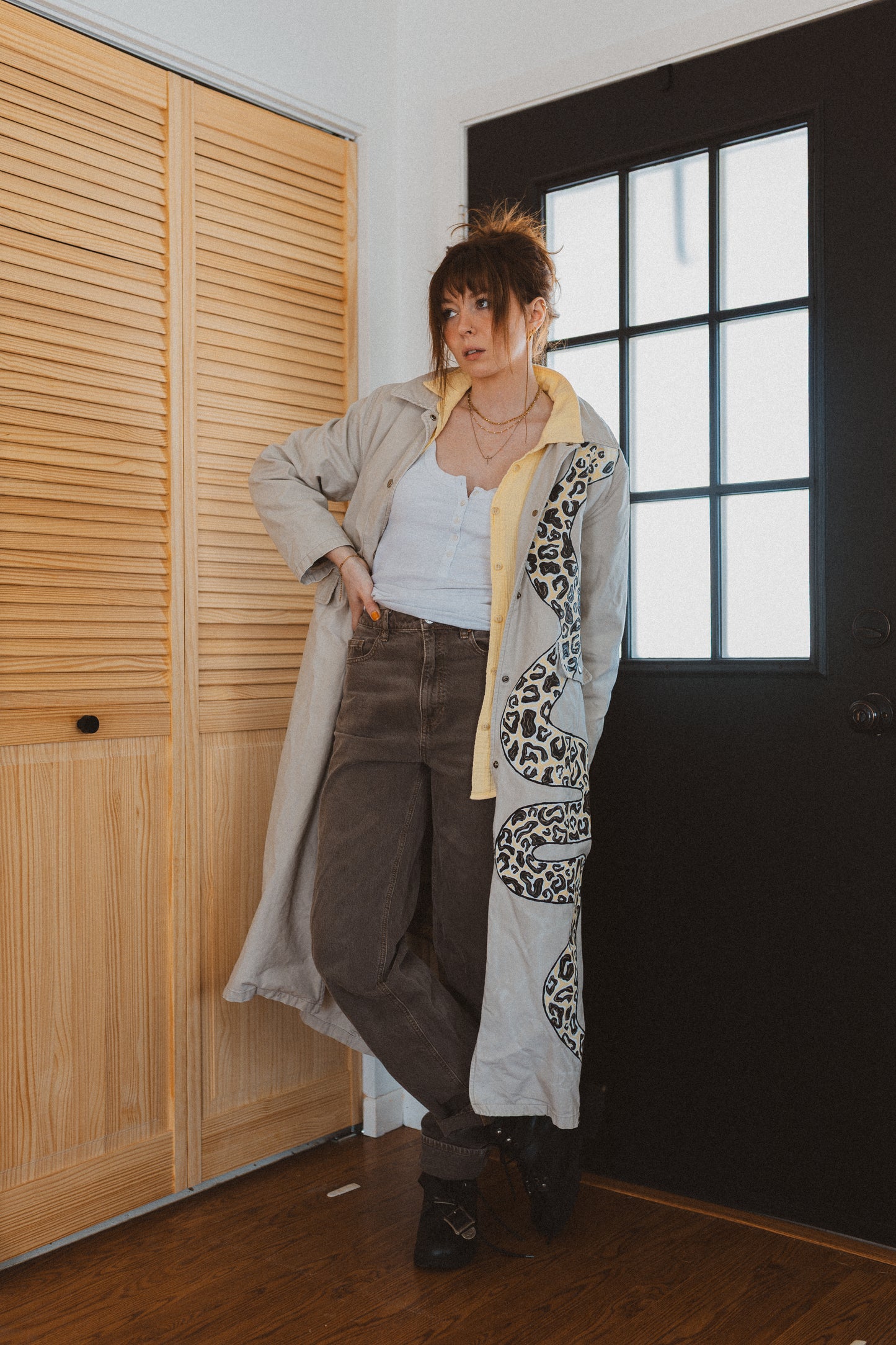 Snake Trench Coat