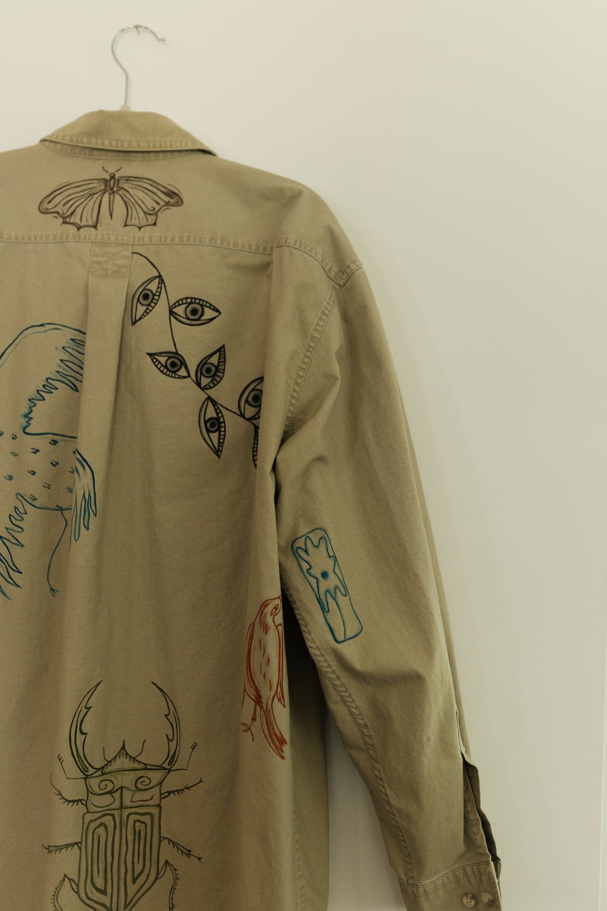 LL Bean Button up - Earth in Outlines