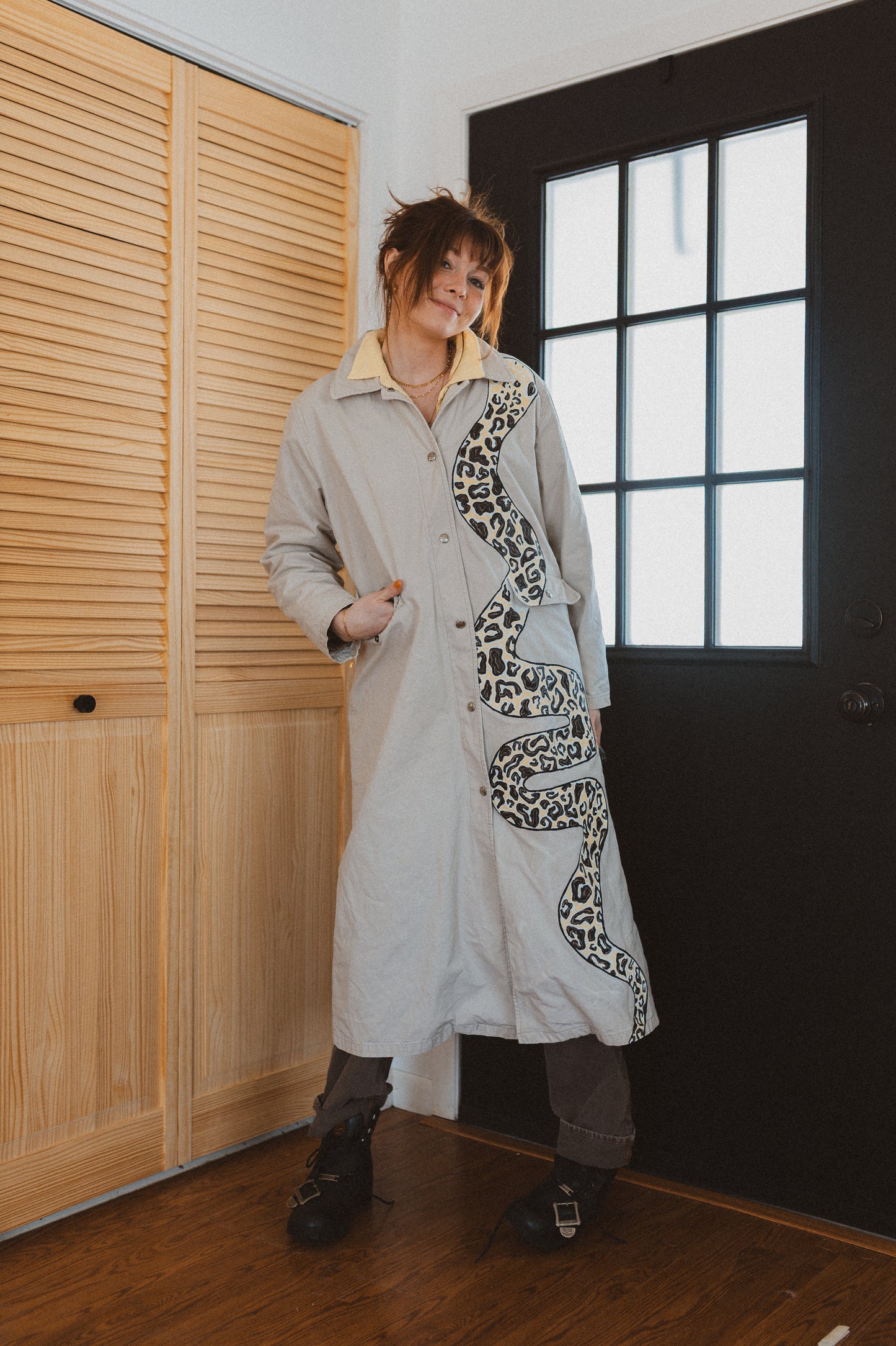 Snake Trench Coat