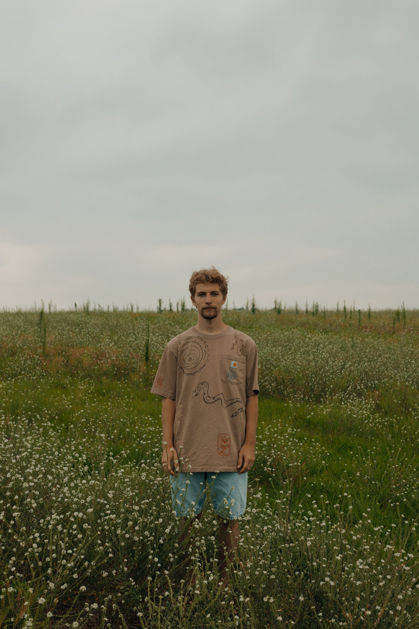 Carhartt tee - Earth in outlines