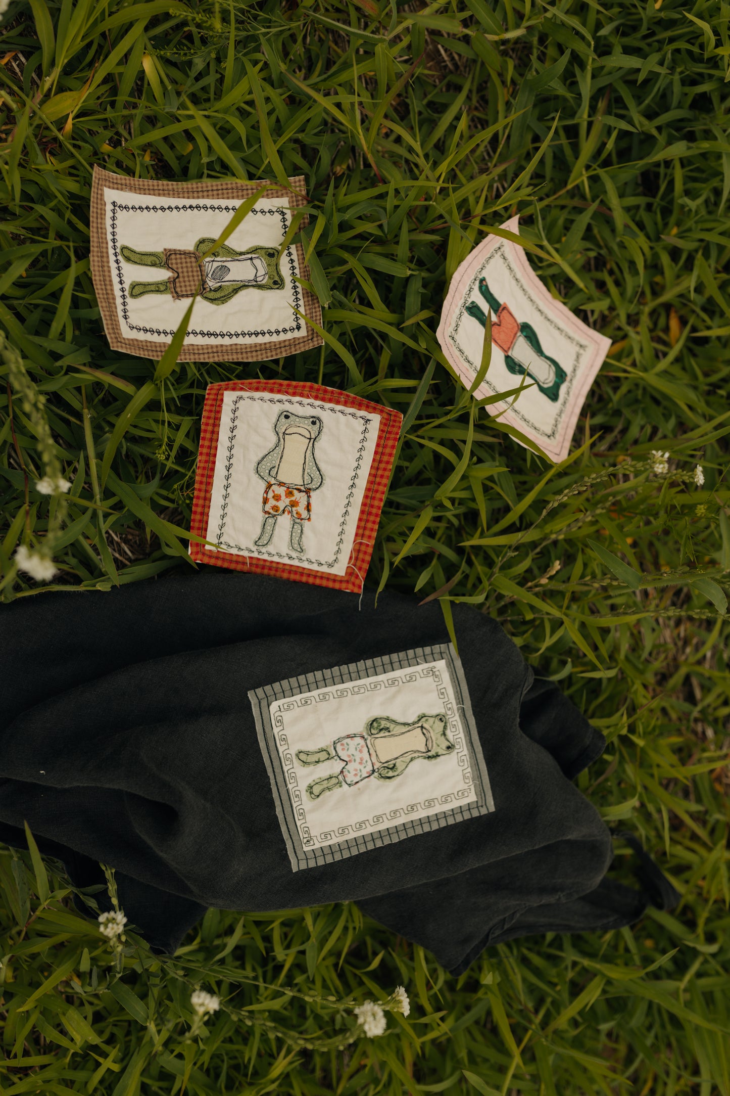 Frog patched tank top