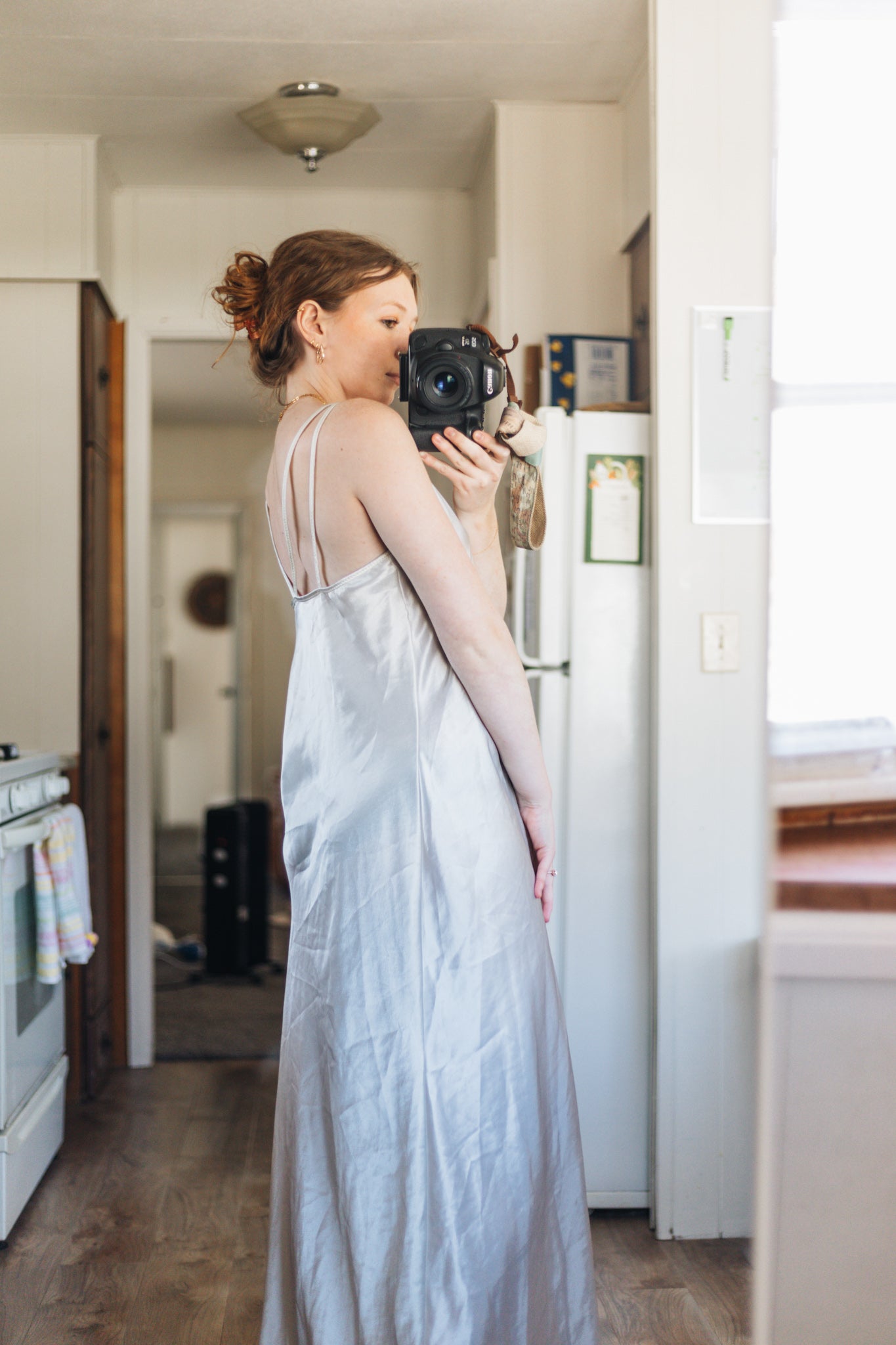 Silk White Slip Dress