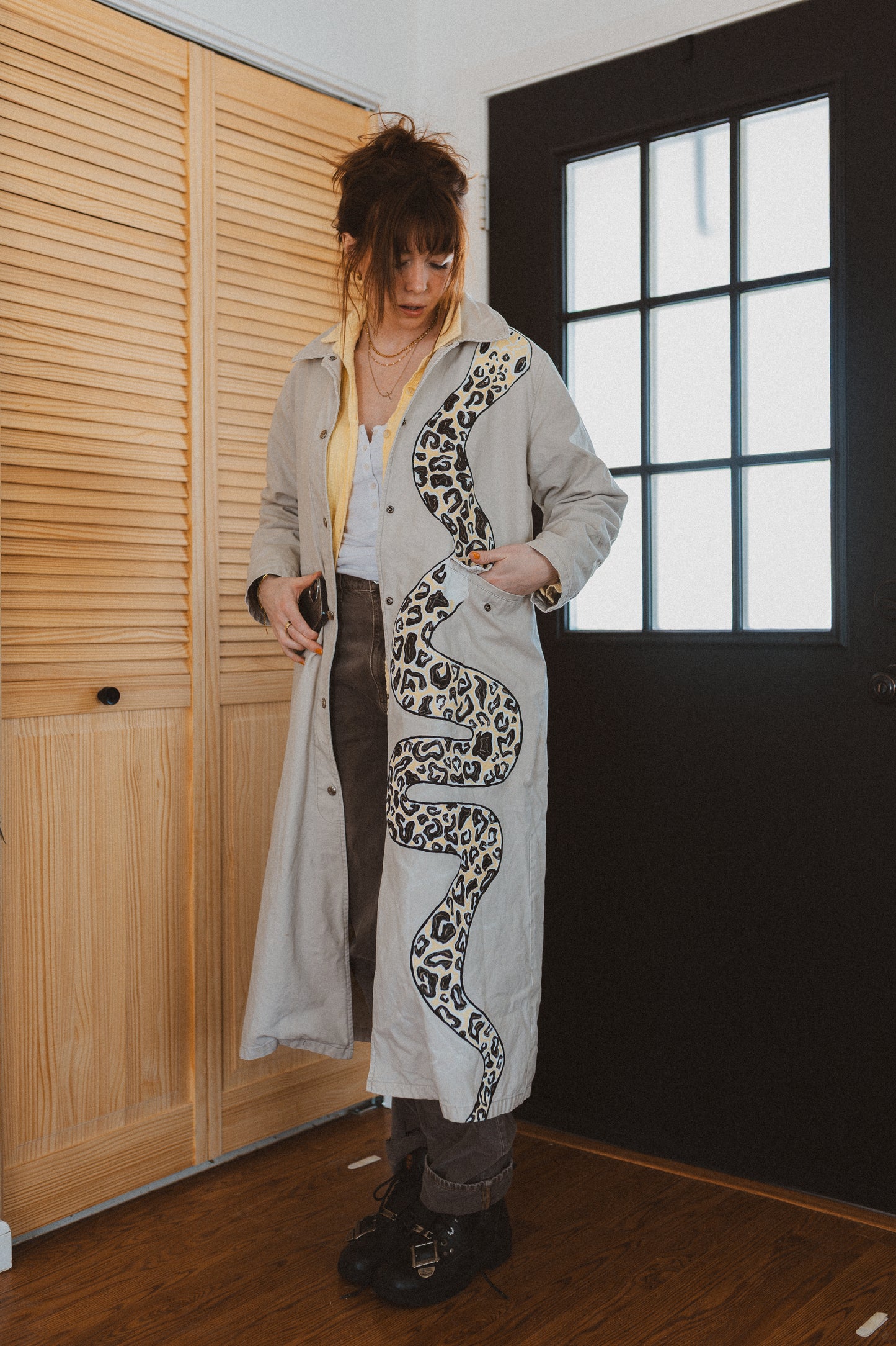 Snake Trench Coat