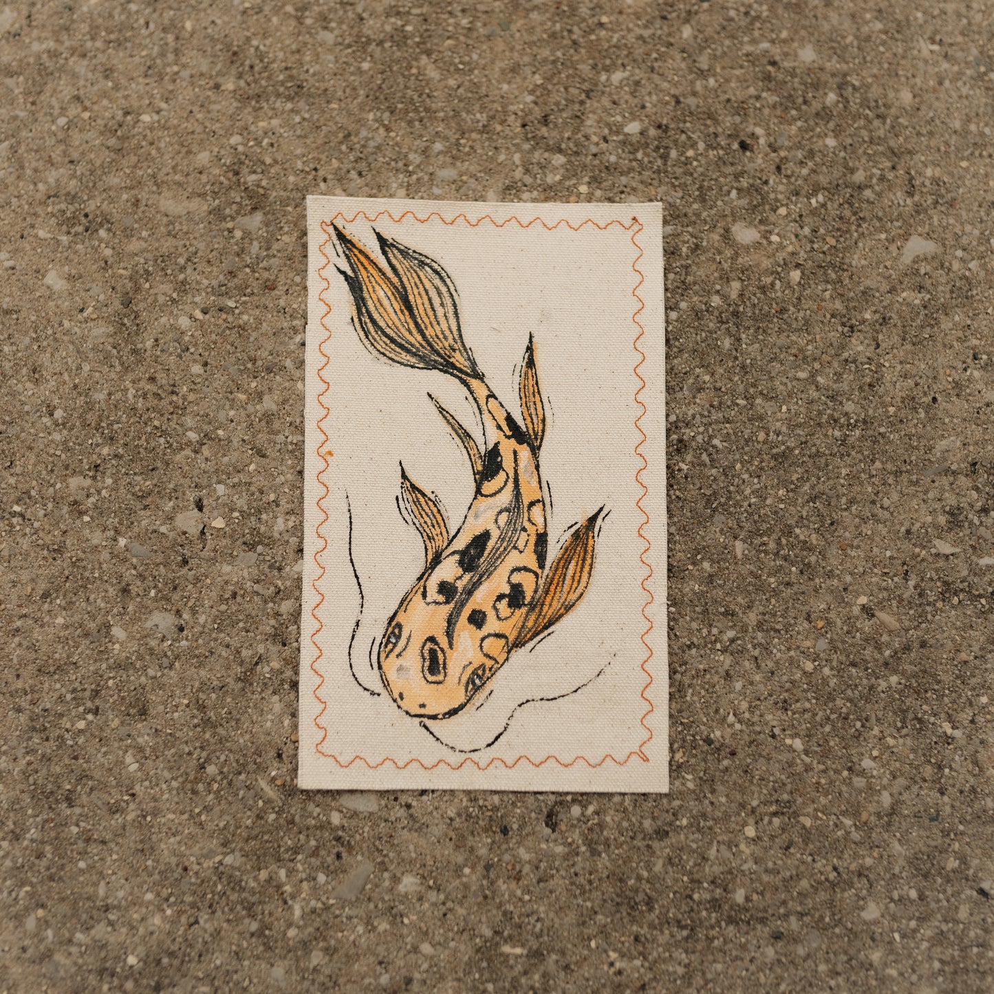 Orange Koi Patch
