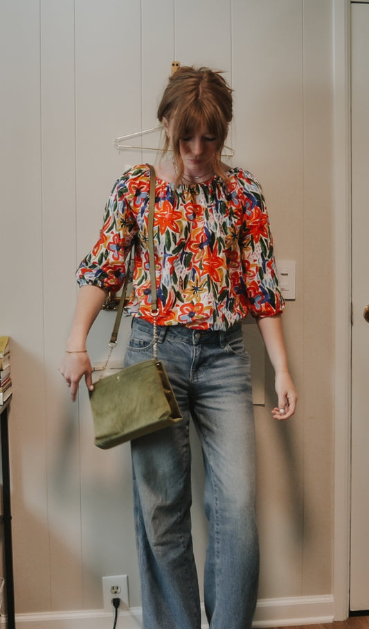 Floral Linen Top