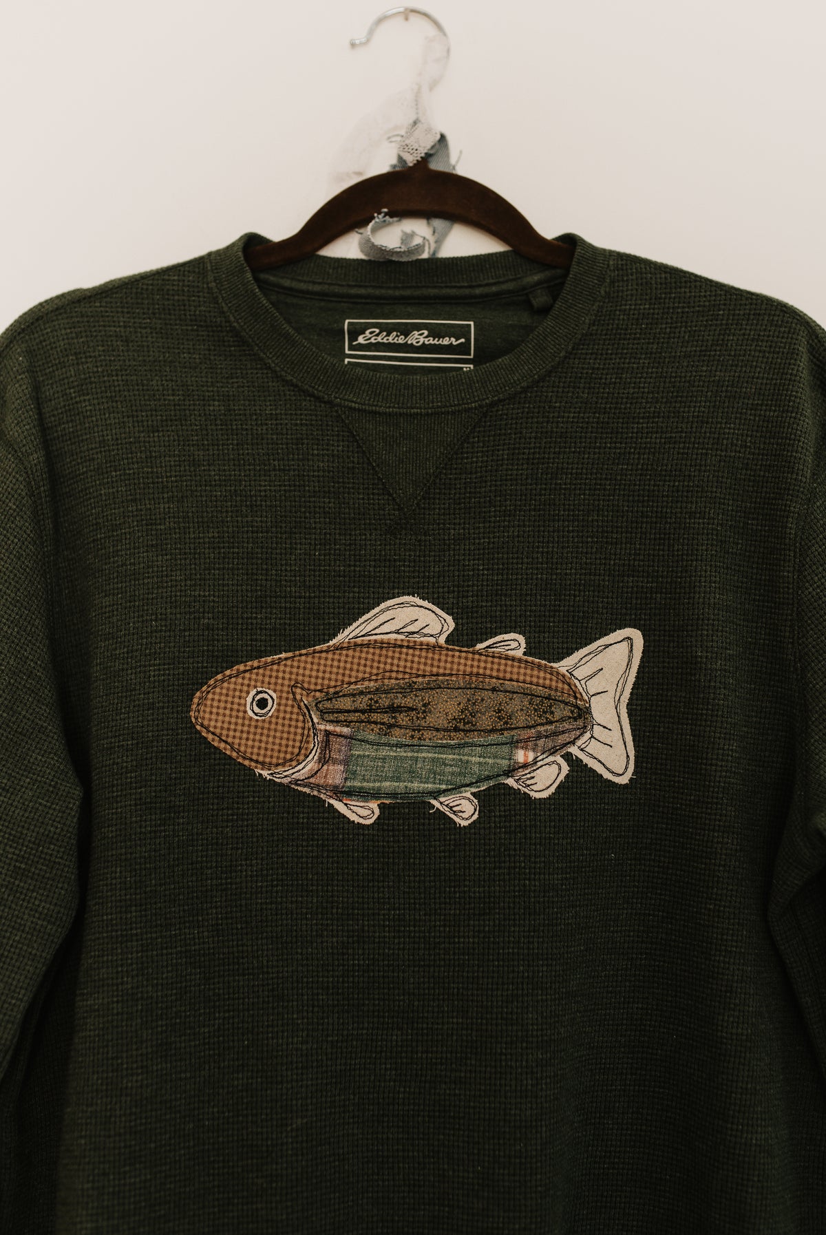 Fish Patched Green Long Sleeve