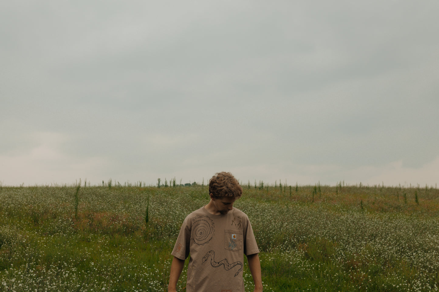 Carhartt tee - Earth in outlines