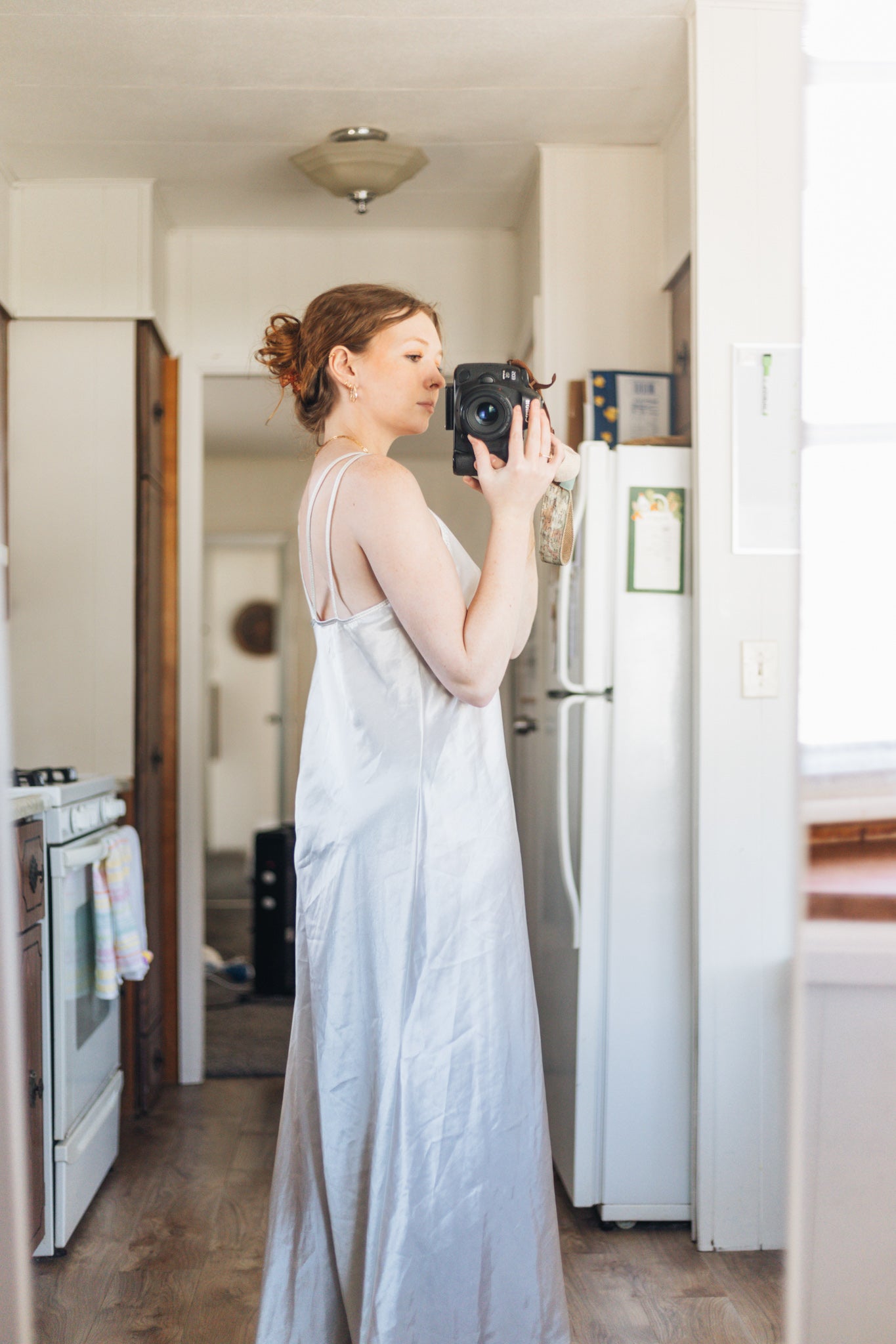 Silk White Slip Dress