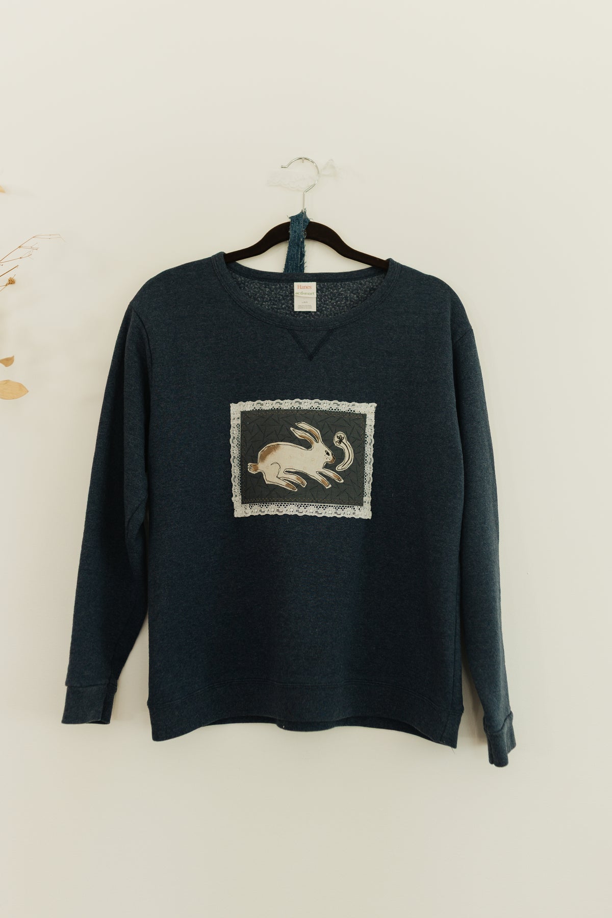 Blue bunny patch long sleeve
